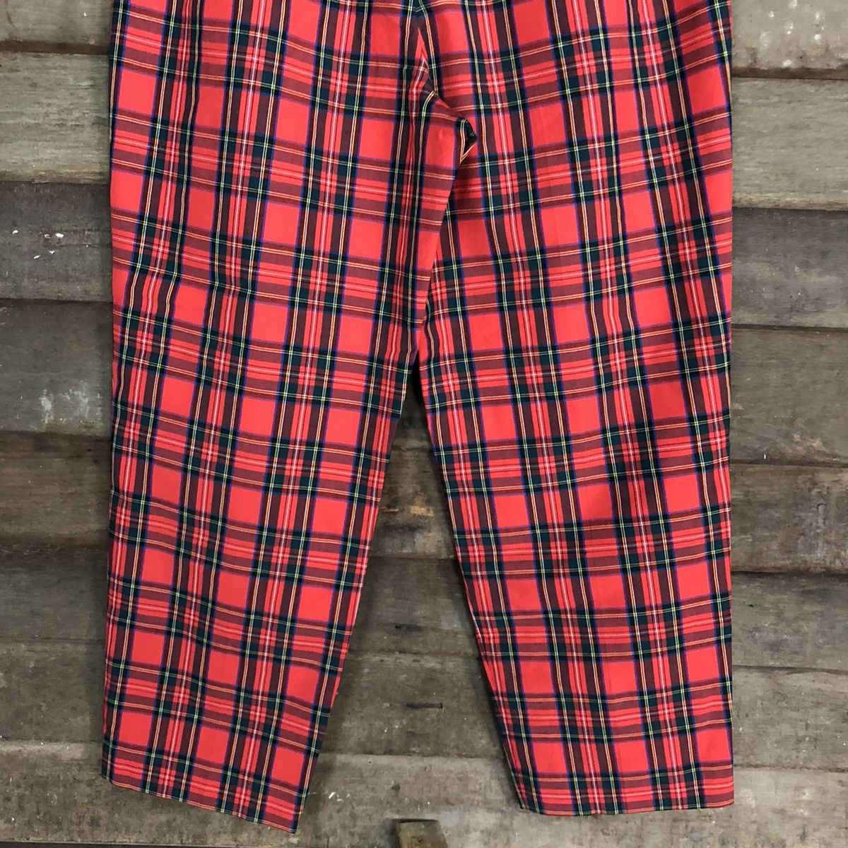 Japanese Brand × Seditionaries East Boy Red checkered punk Straight Pants #3877 Size US 28 / EU 44 - 8 Thumbnail