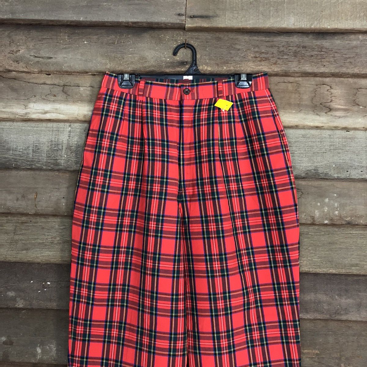 Japanese Brand × Seditionaries East Boy Red checkered punk Straight Pants #3877 Size US 28 / EU 44 - 2 Thumbnail