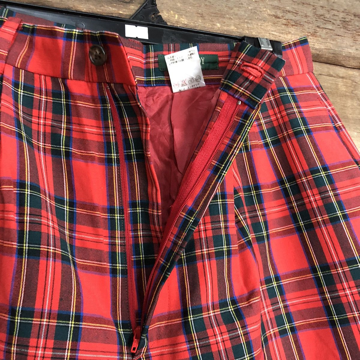 Japanese Brand × Seditionaries East Boy Red checkered punk Straight Pants #3877 Size US 28 / EU 44 - 5 Thumbnail
