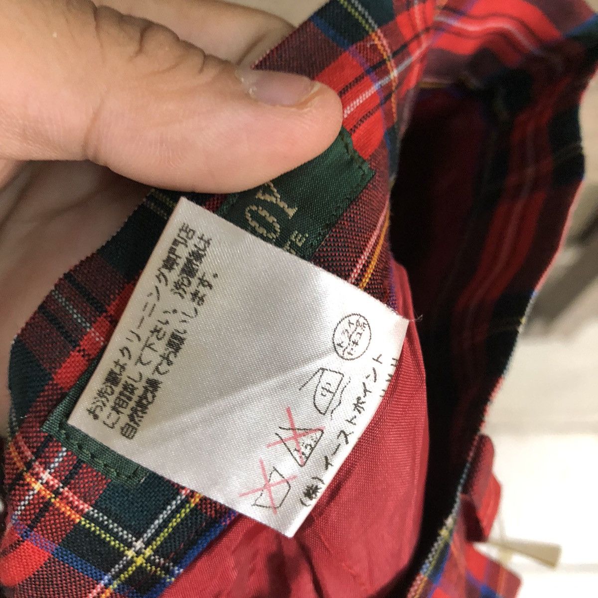 Japanese Brand × Seditionaries East Boy Red checkered punk Straight Pants #3877 Size US 28 / EU 44 - 9 Thumbnail