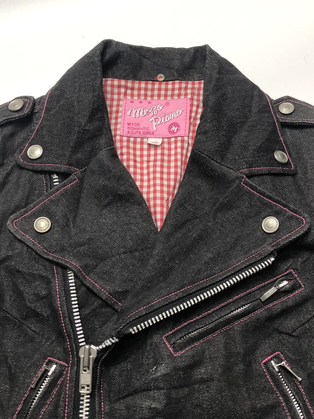 Hysteric Glamour × Japanese Brand × Vintage Mezzo Piano 2000s Biker Zipper Jacket Size M / US 6-8 / IT 42-44 - 5 Thumbnail
