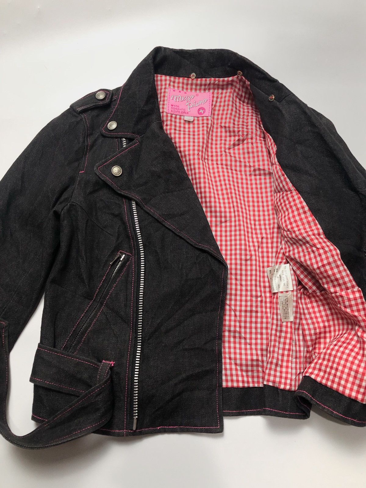 Hysteric Glamour × Japanese Brand × Vintage Mezzo Piano 2000s Biker Zipper Jacket Size M / US 6-8 / IT 42-44 - 7 Thumbnail