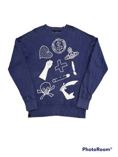 Vivienne Westwood Graphic Print Crew Neck Sweatshirt - Grey Sweatshirts &  Hoodies, Clothing - VIV35542