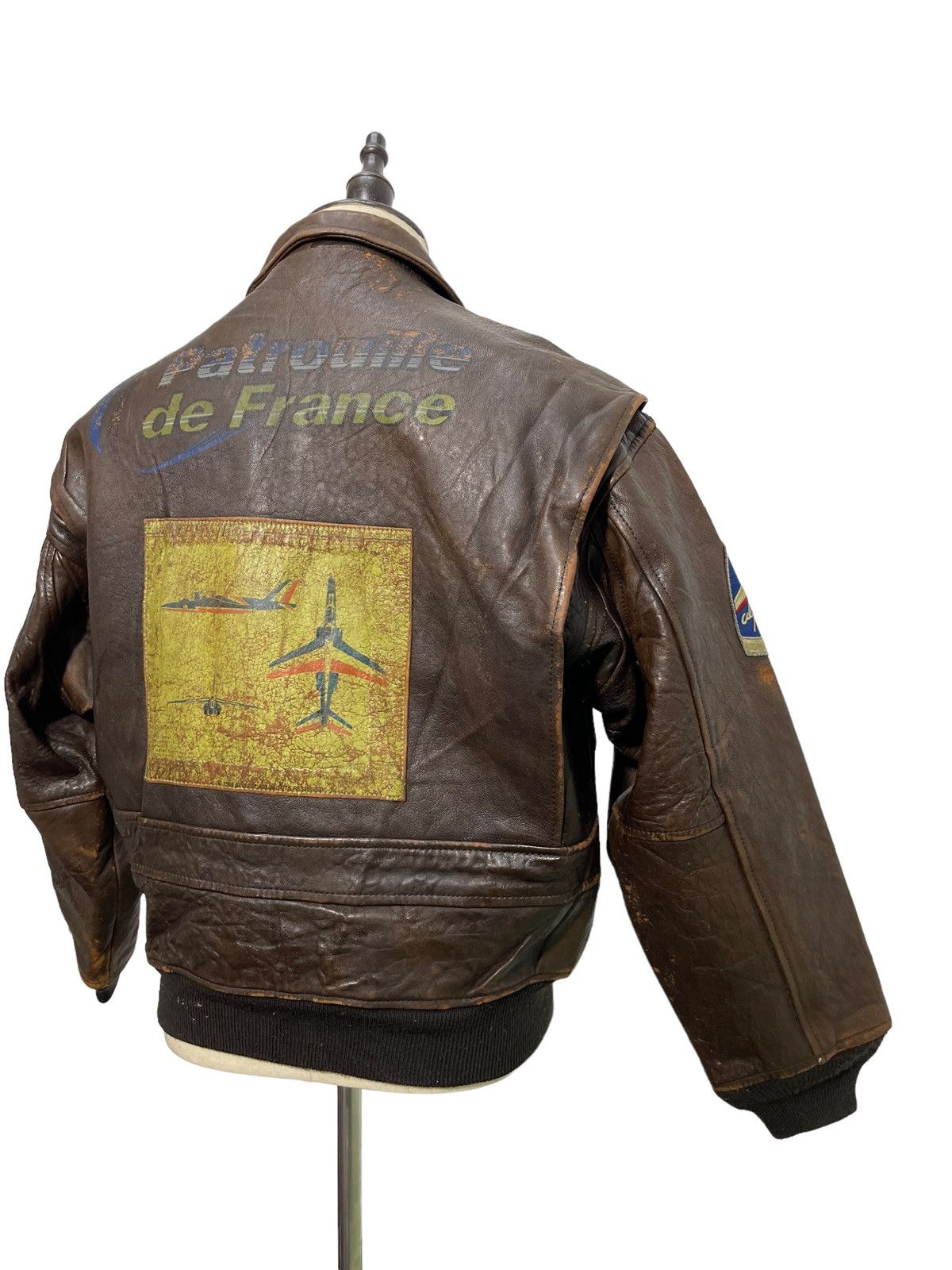 Avirex Type G-1 90s Avirex Patrouille de France Leather Jacket 1🟦 Size US M / EU 48-50 / 2 - 2 Thumbnail