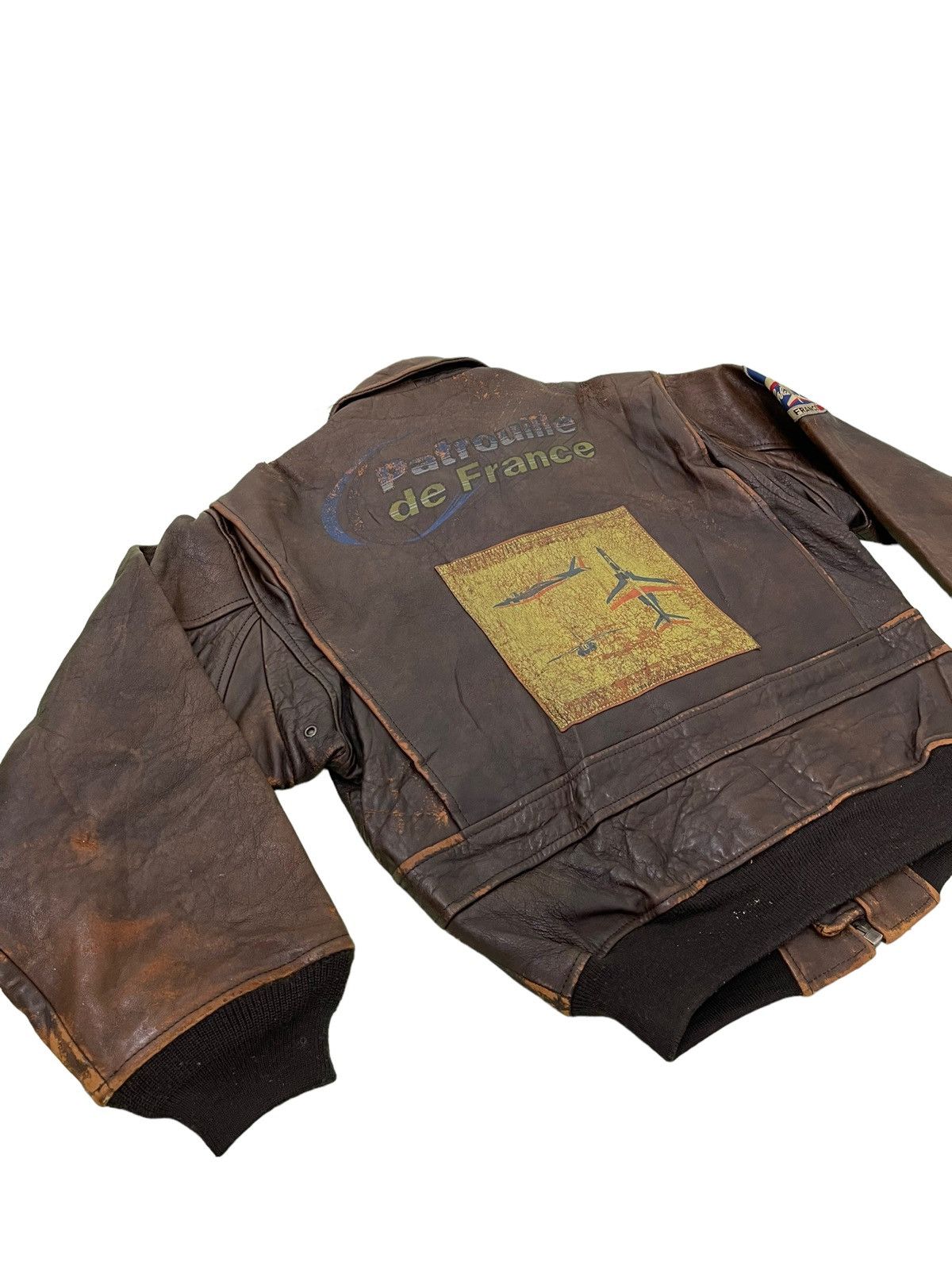 Avirex Type G-1 90s Avirex Patrouille de France Leather Jacket 1🟦 Size US M / EU 48-50 / 2 - 14 Thumbnail