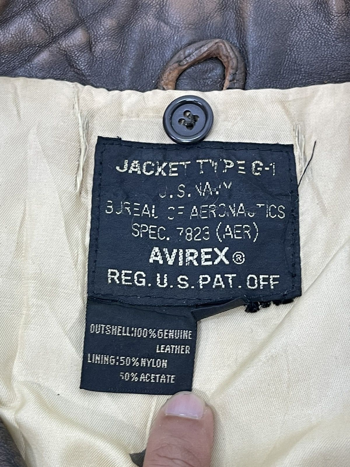 Avirex Type G-1 90s Avirex Patrouille de France Leather Jacket 1🟦 Size US M / EU 48-50 / 2 - 18 Thumbnail
