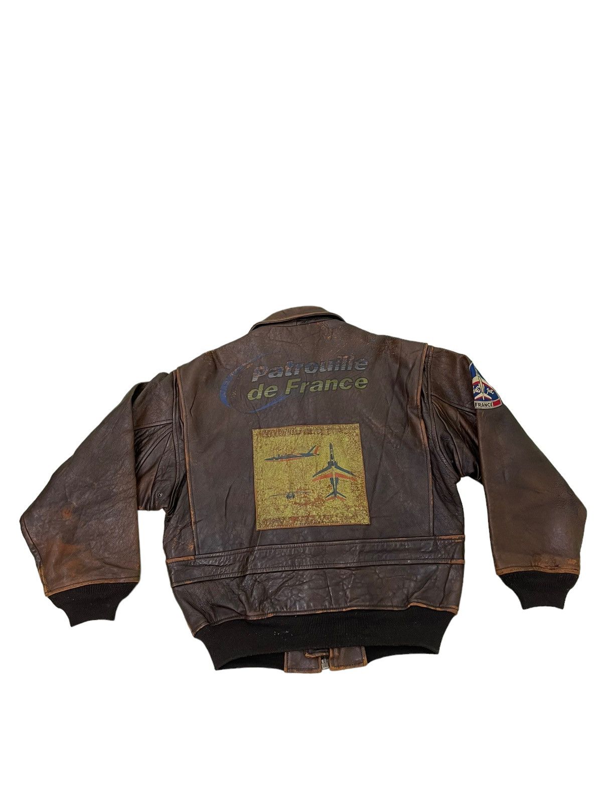 Avirex Type G-1 90s Avirex Patrouille de France Leather Jacket 1🟦 Size US M / EU 48-50 / 2 - 13 Thumbnail