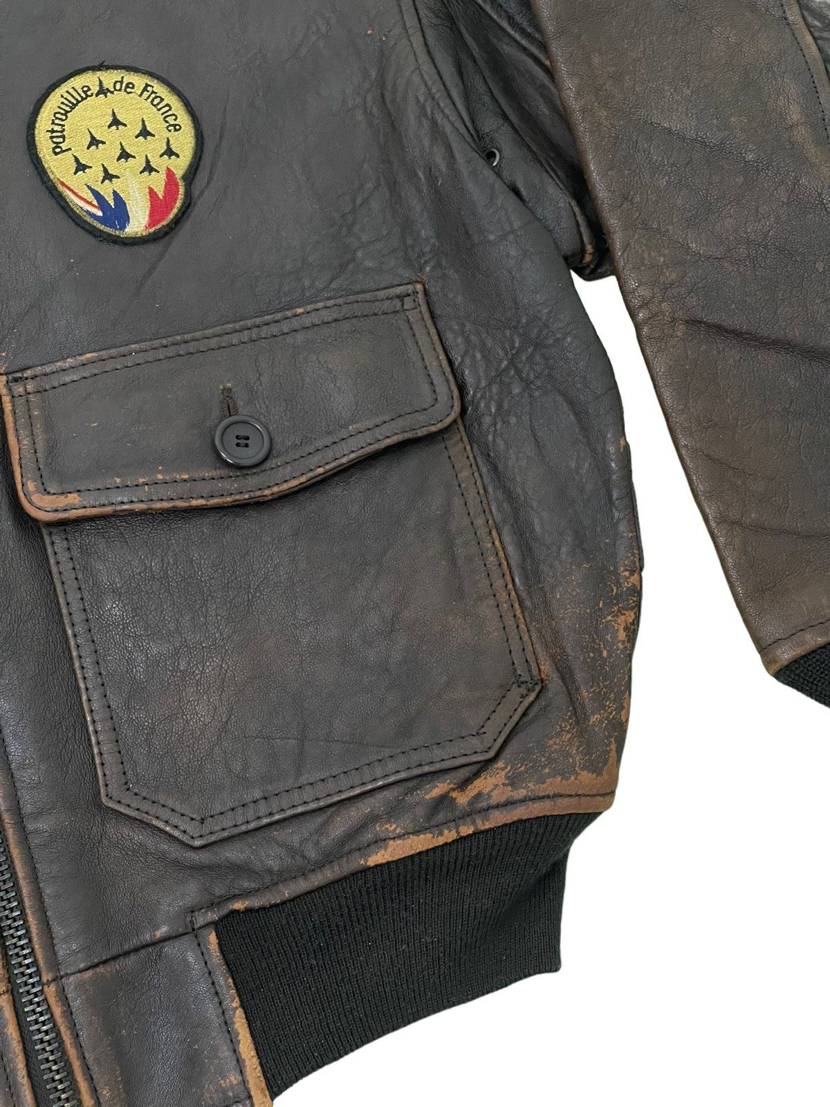 Avirex Type G-1 90s Avirex Patrouille de France Leather Jacket 1🟦 Size US M / EU 48-50 / 2 - 9 Thumbnail