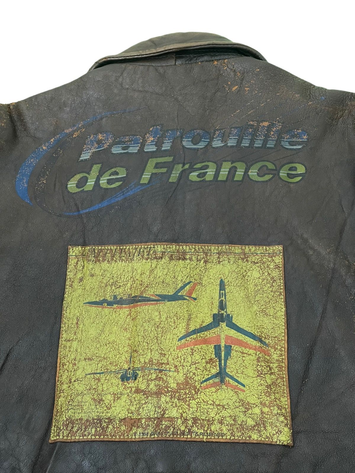 Avirex Type G-1 90s Avirex Patrouille de France Leather Jacket 1🟦 Size US M / EU 48-50 / 2 - 17 Thumbnail
