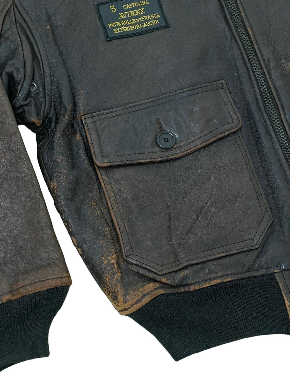 Avirex Type G-1 90s Avirex Patrouille de France Leather Jacket 1🟦 Size US M / EU 48-50 / 2 - 8 Thumbnail