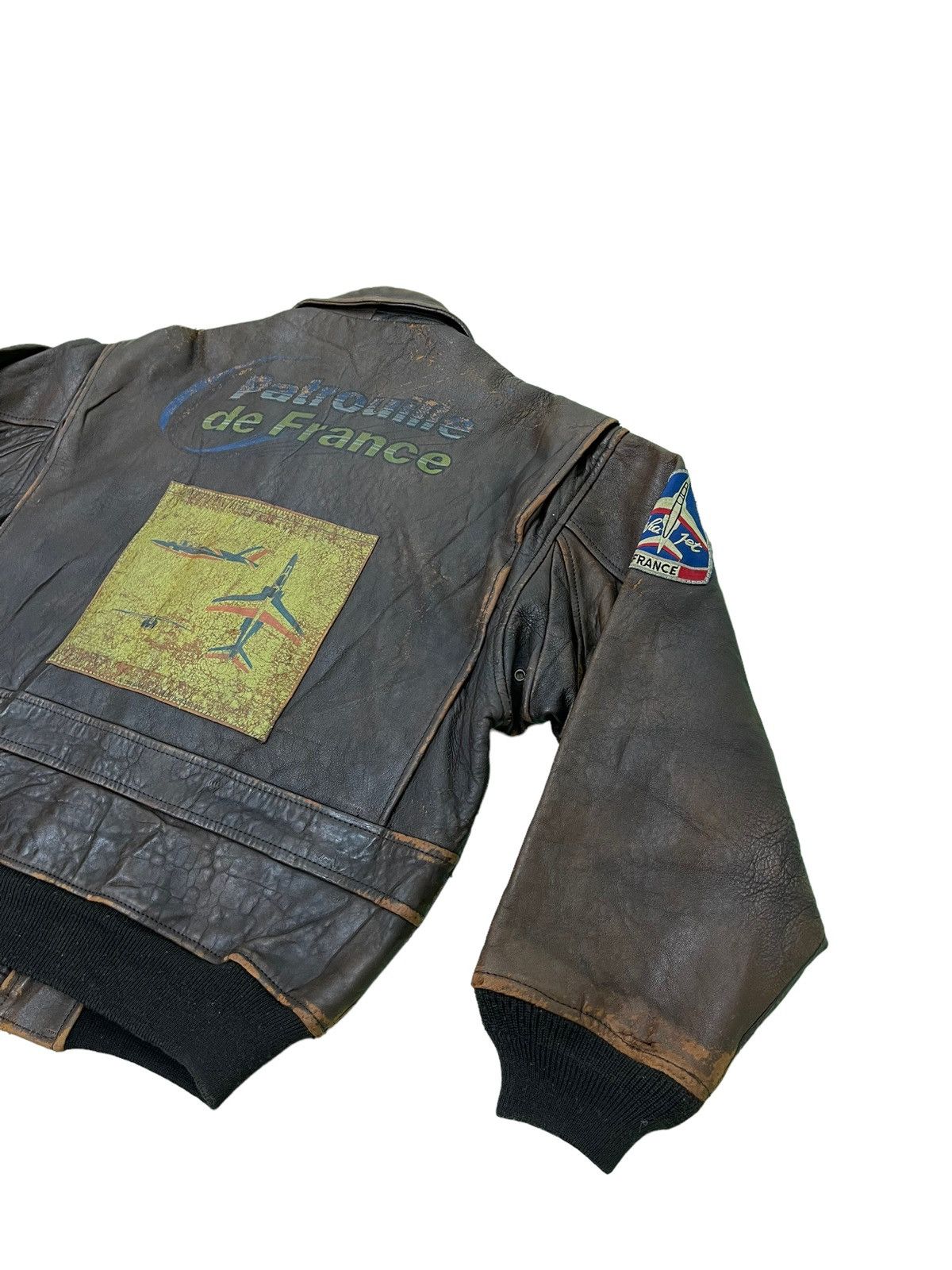 Avirex Type G-1 90s Avirex Patrouille de France Leather Jacket 1🟦 Size US M / EU 48-50 / 2 - 15 Thumbnail