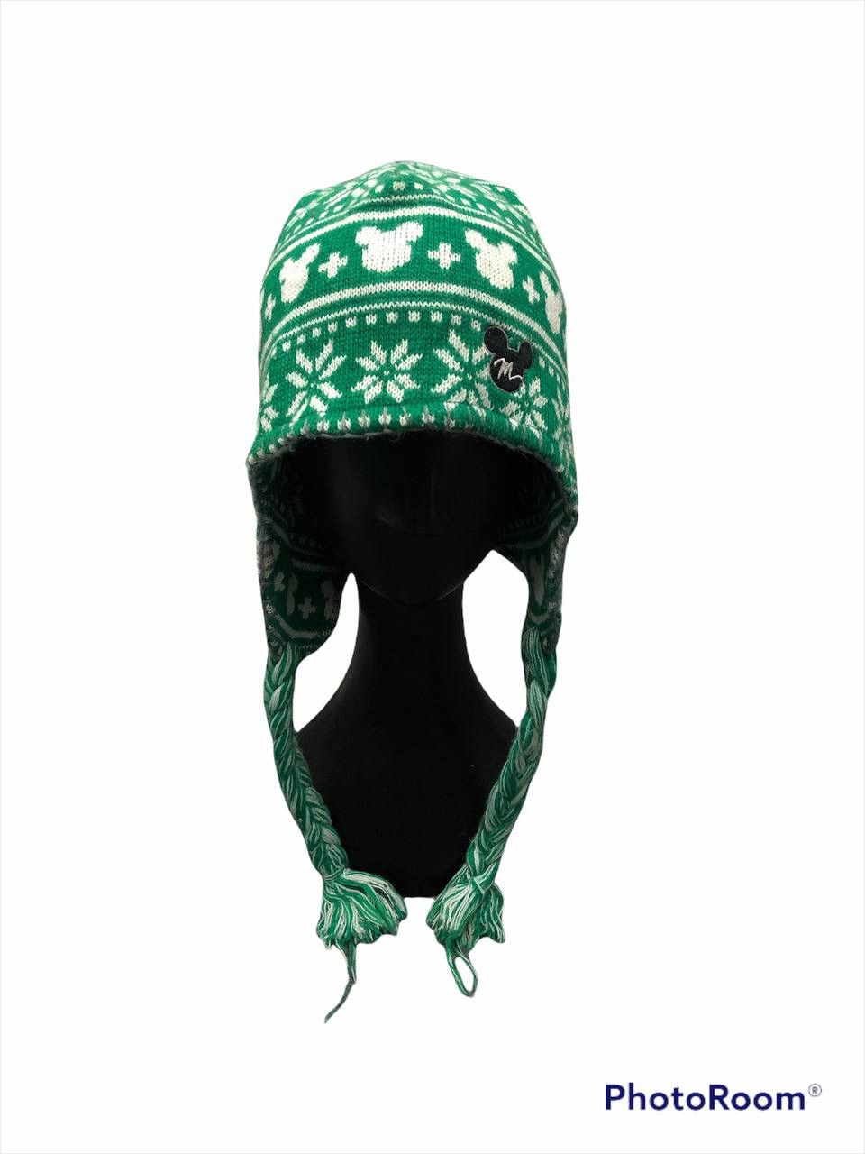 image of Cartoon Network x Navajo Mickey Mouse Native Beanie Hat in Green, Men's