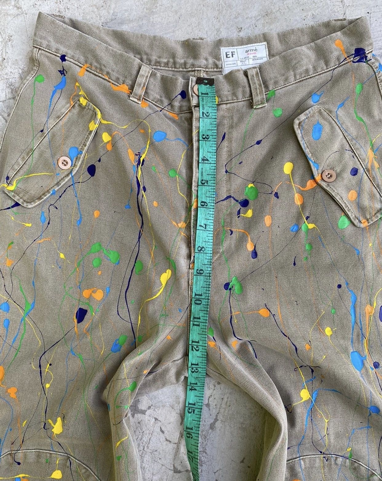 Japanese Brand × Vintage Vintage EF Arme De Purete Pant Custom Painted Size US 32 / EU 48 - 18 Thumbnail