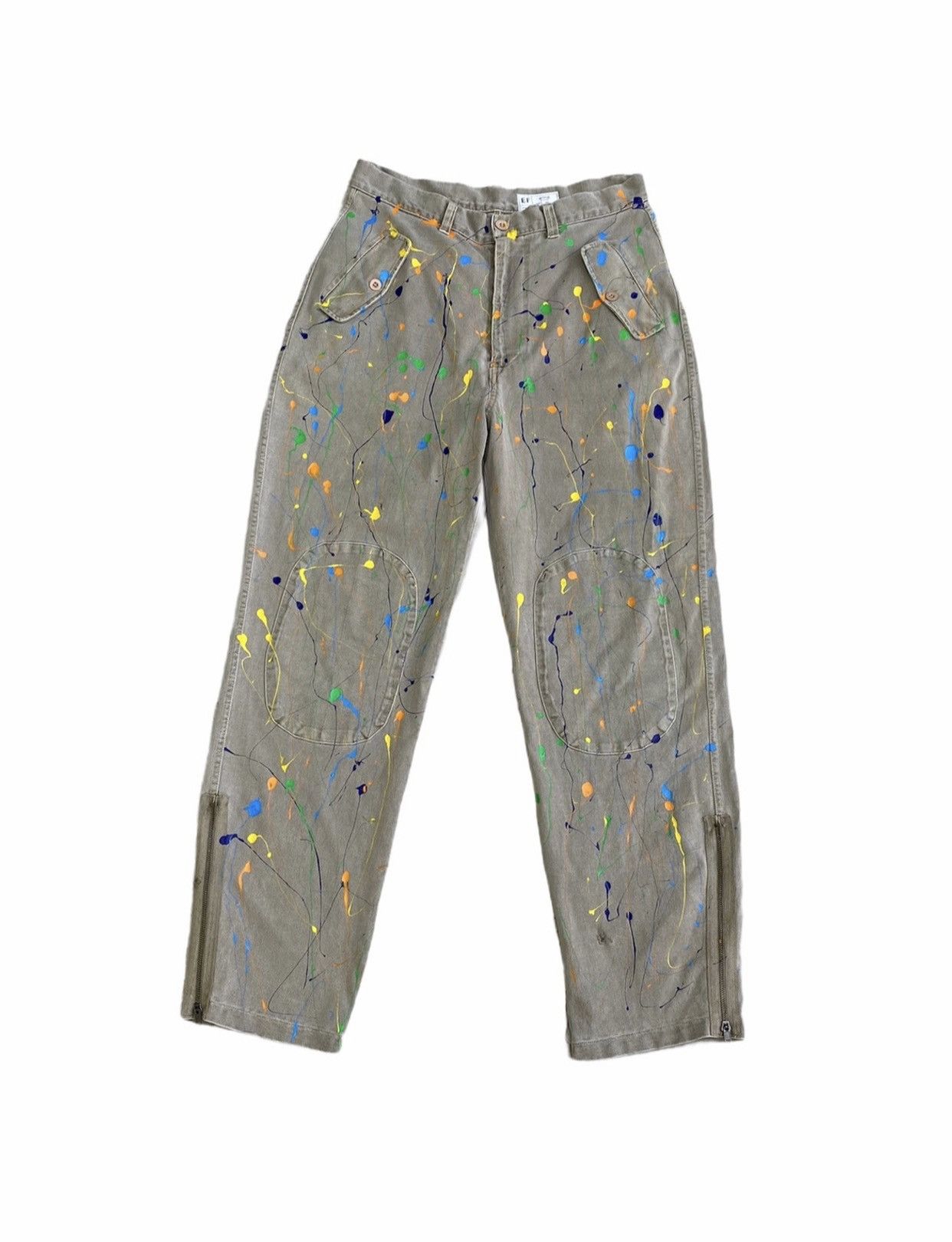Japanese Brand × Vintage Vintage EF Arme De Purete Pant Custom Painted Size US 32 / EU 48 - 3 Thumbnail