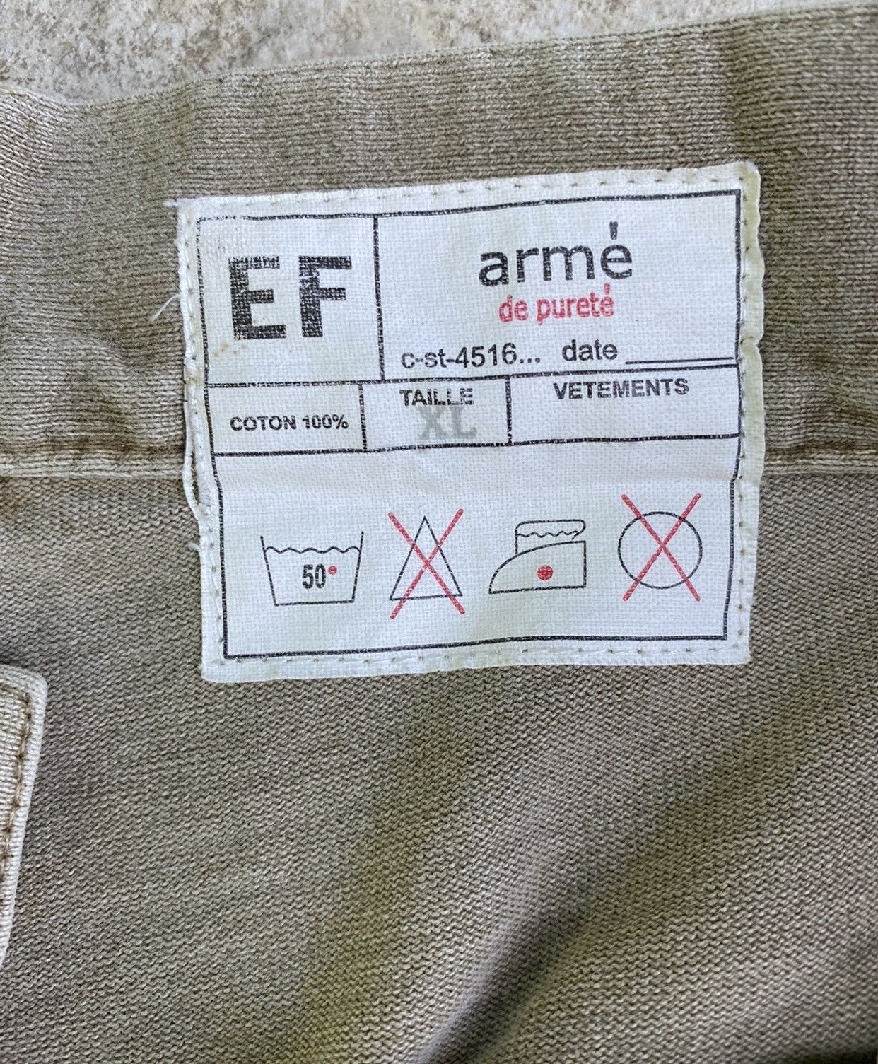 Japanese Brand × Vintage Vintage EF Arme De Purete Pant Custom Painted Size US 32 / EU 48 - 12 Thumbnail