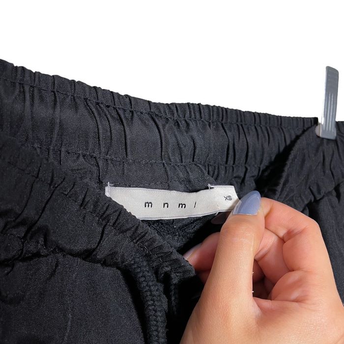 Deadstock MNML Bungee Cord Pants Black & White Grailed