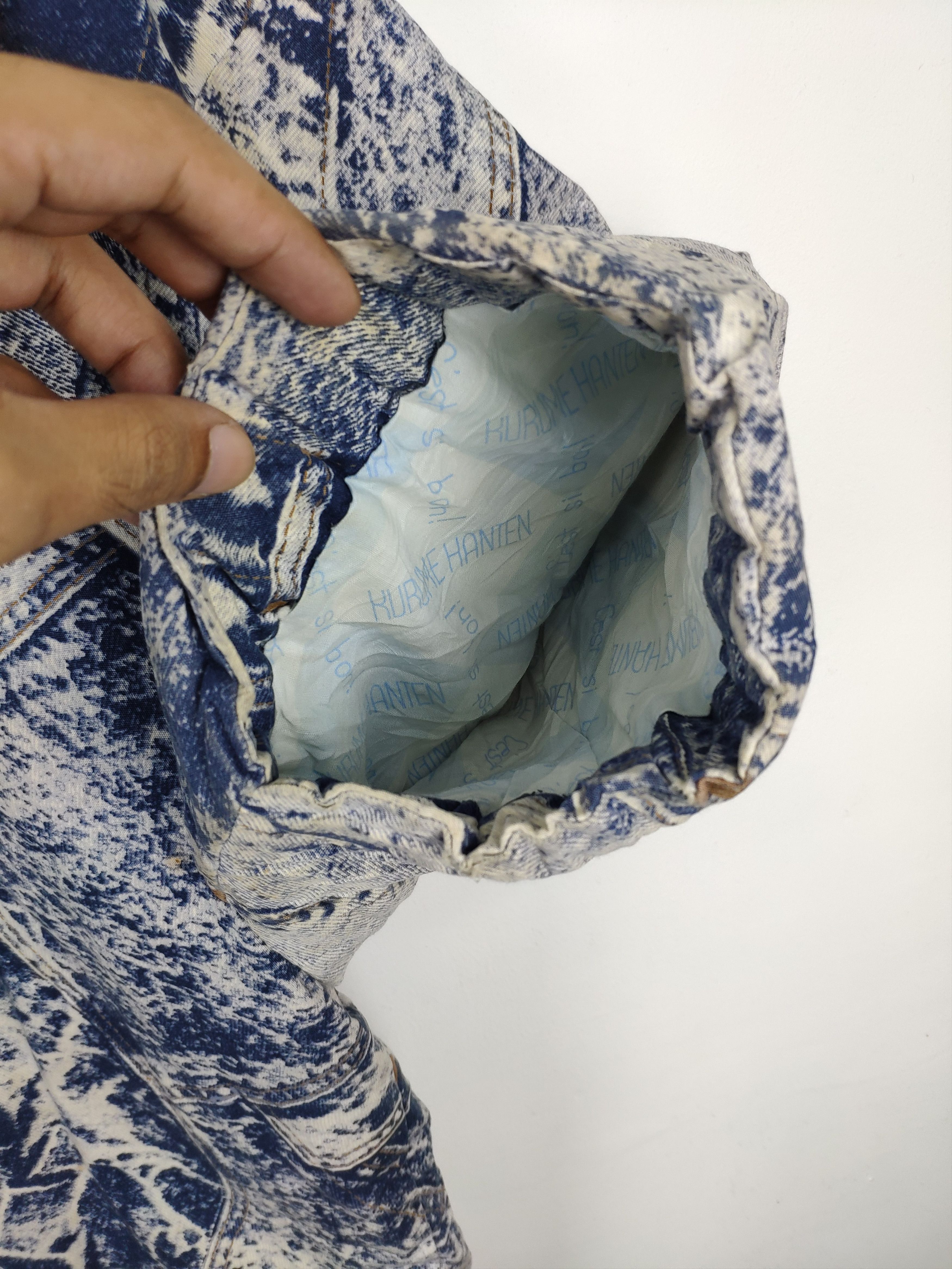 Japanese Brand × Vintage Vintage Noragi Kimono Cardigan Kapital Style Denim Print Size US L / EU 52-54 / 3 - 7 Thumbnail