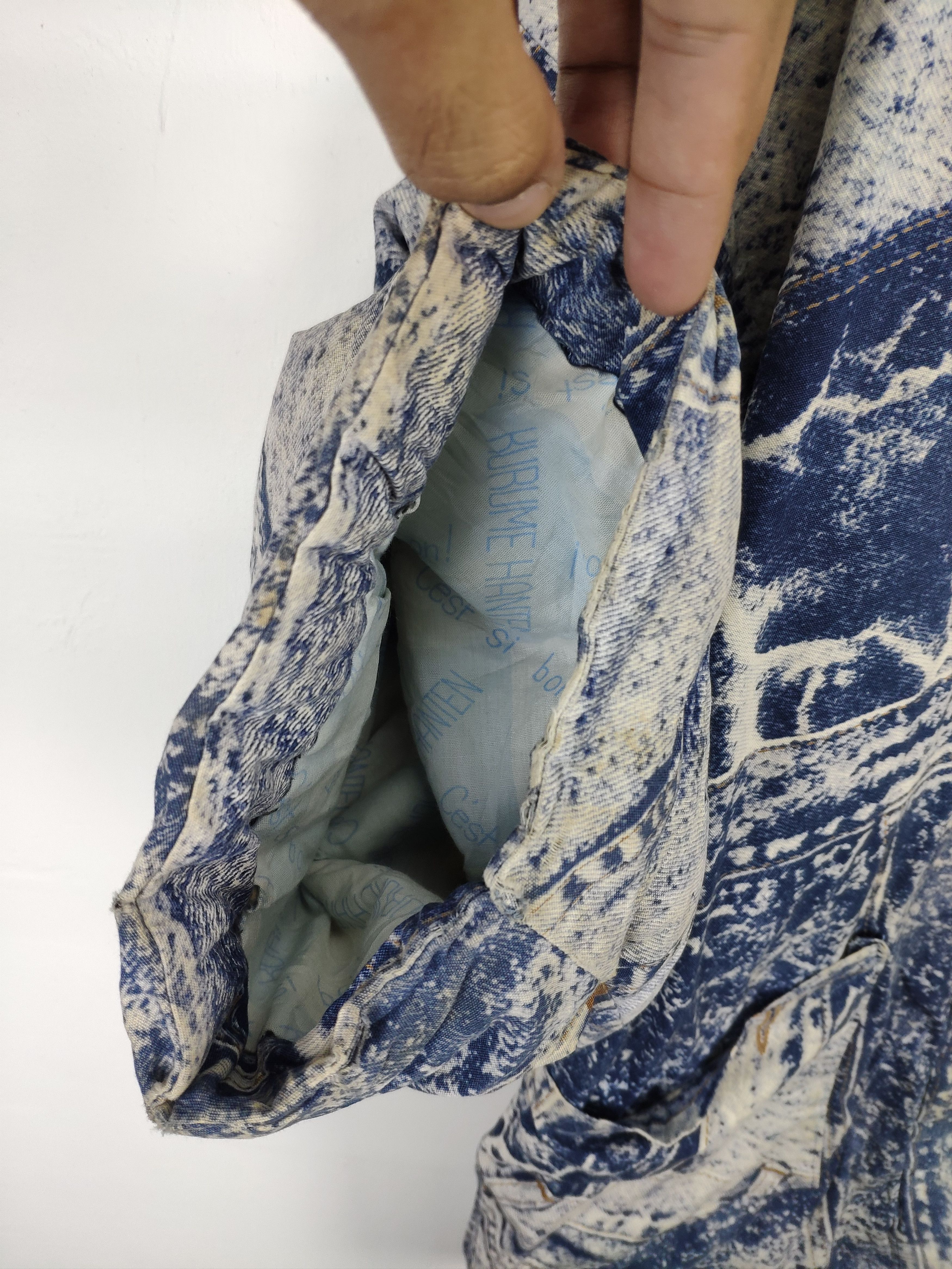 Japanese Brand × Vintage Vintage Noragi Kimono Cardigan Kapital Style Denim Print Size US L / EU 52-54 / 3 - 8 Thumbnail