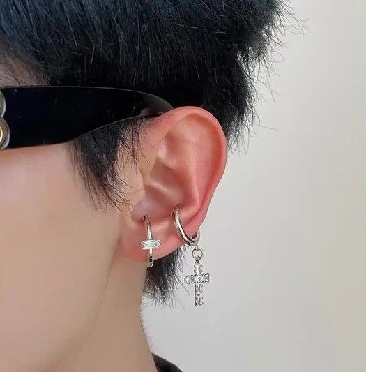 Designer × Vintage Retro punk earrings Size ONE SIZE - 1 Thumbnail