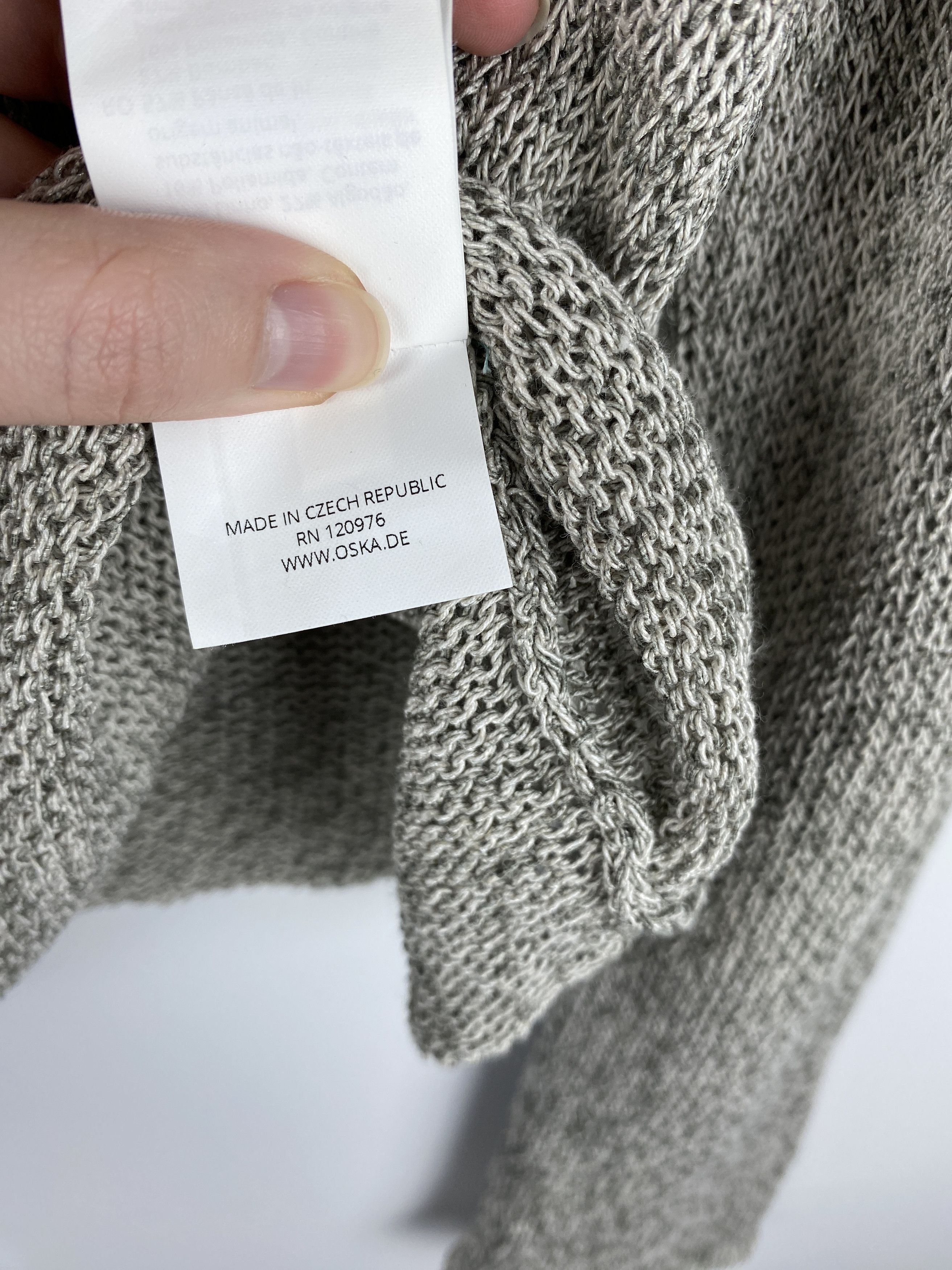 Designer × Japanese Brand Oska Linen Blend Knit Oversized Women's Cardigan Size S Size S / US 4 / IT 40 - 11 Thumbnail