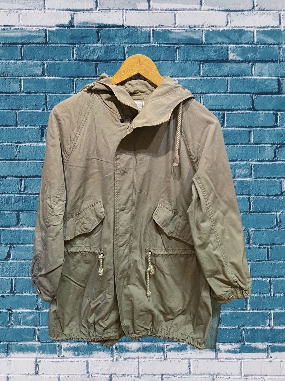 image of Claire Goldsmith x Melrose Claire Melrose Fishtail Parka Jems X Kuya in Olive, Men's (Size Small)