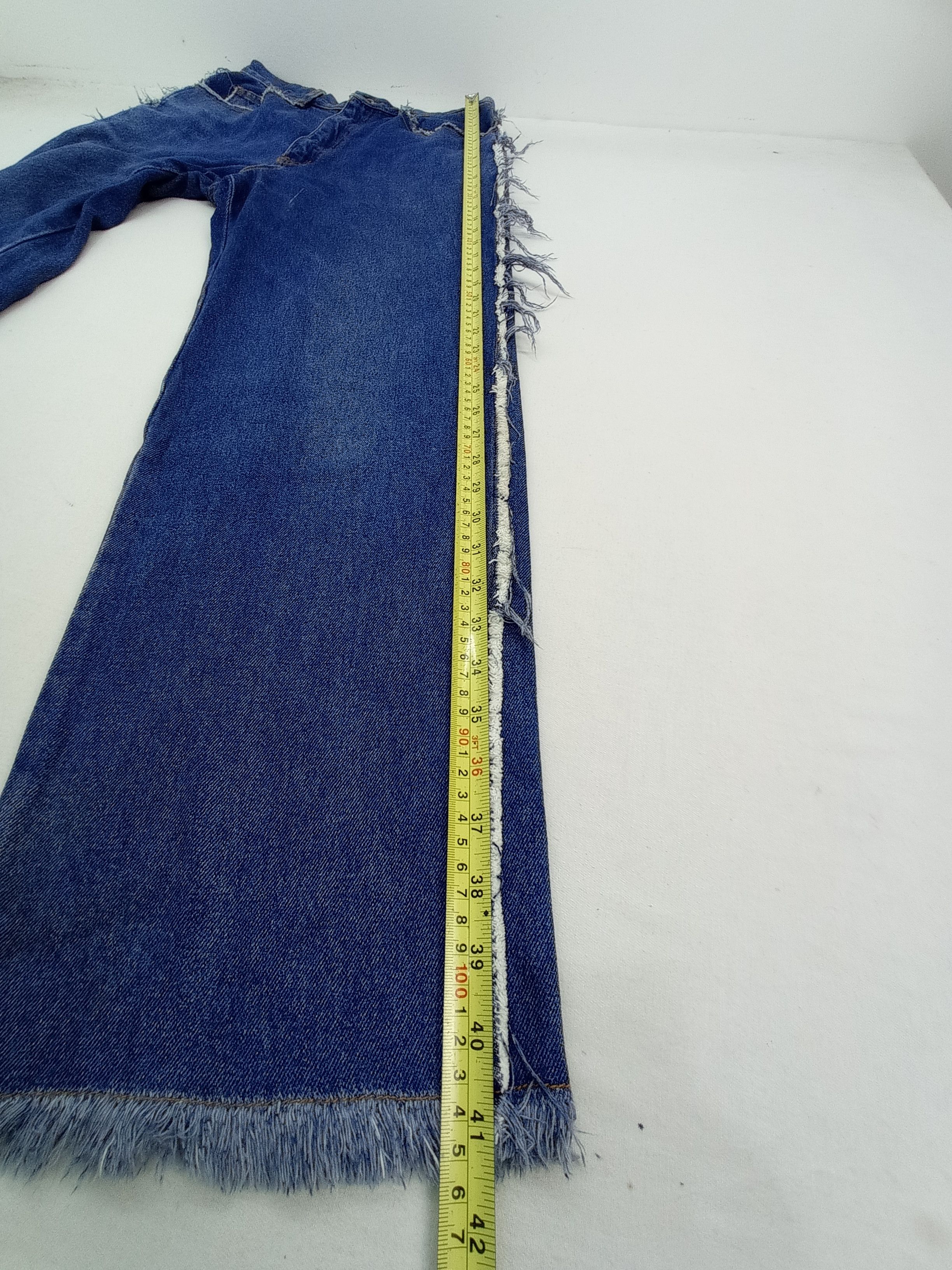 Other 🔥 Trimmed Ripped Release Hem Denim Pants Size US 29 - 17 Thumbnail