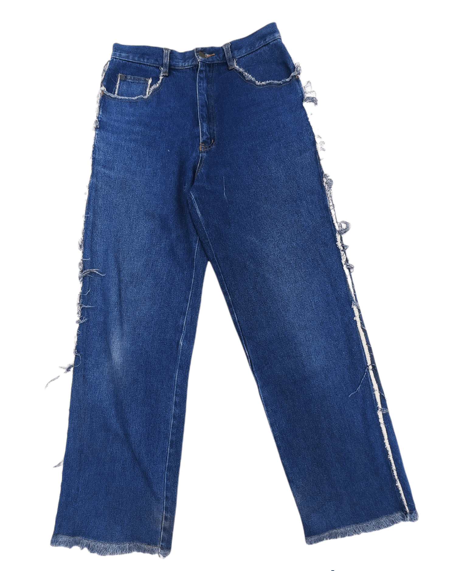 Other 🔥 Trimmed Ripped Release Hem Denim Pants Size US 29 - 1 Thumbnail