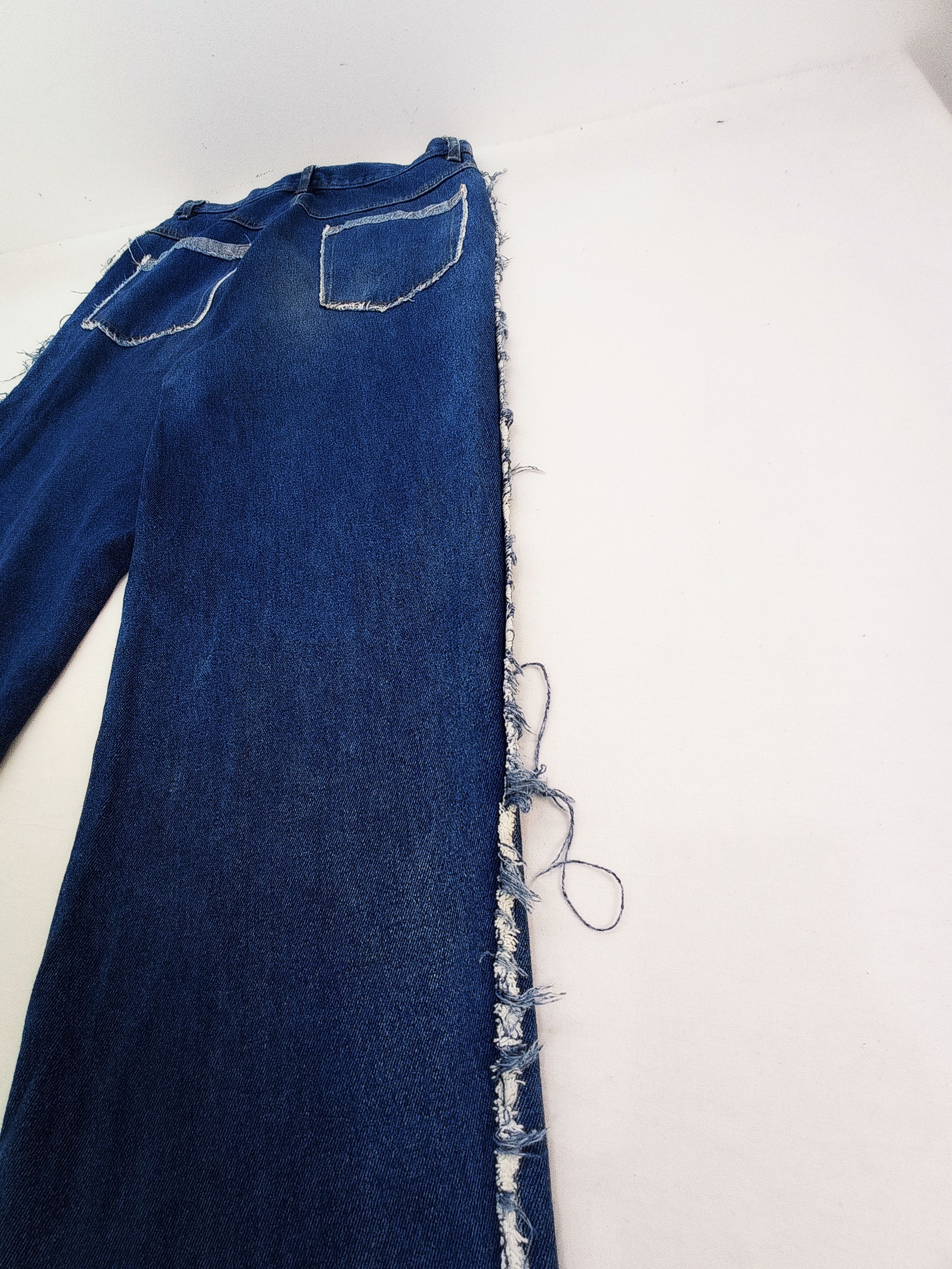 Other 🔥 Trimmed Ripped Release Hem Denim Pants Size US 29 - 13 Thumbnail