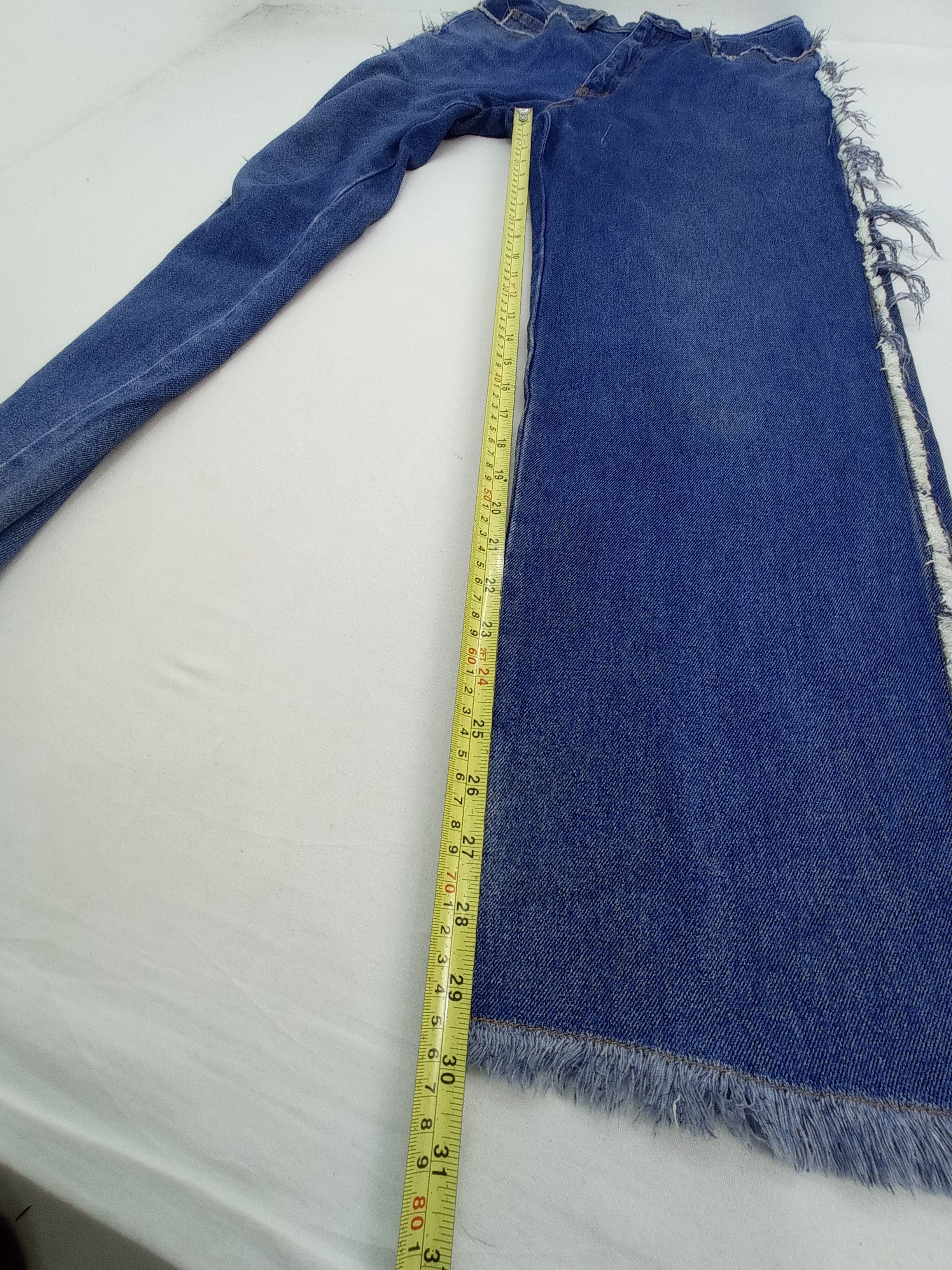 Other 🔥 Trimmed Ripped Release Hem Denim Pants Size US 29 - 16 Thumbnail