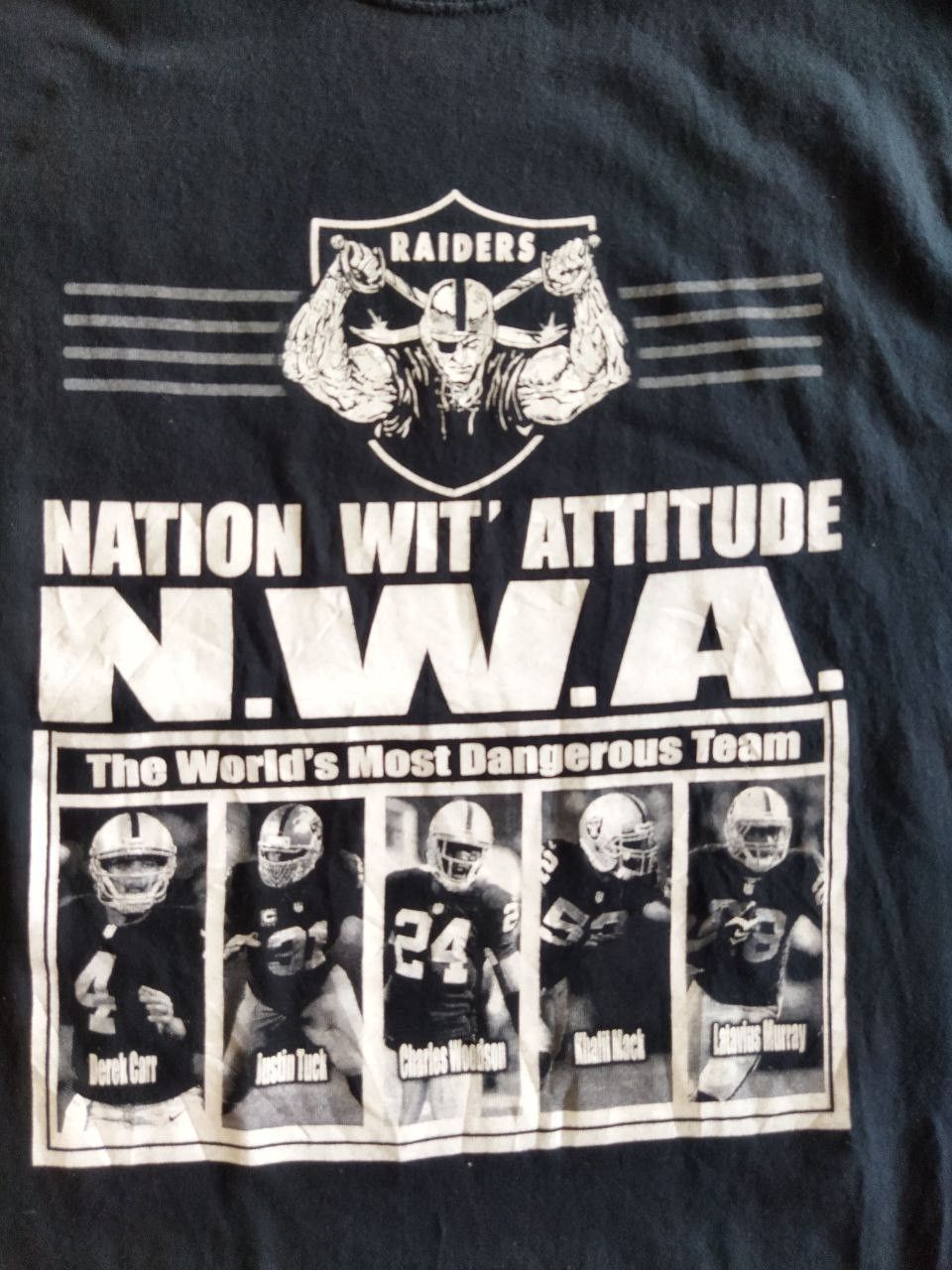 NFL Raiders N.W.A T-shirt Size US L / EU 52-54 / 3 - 3 Thumbnail