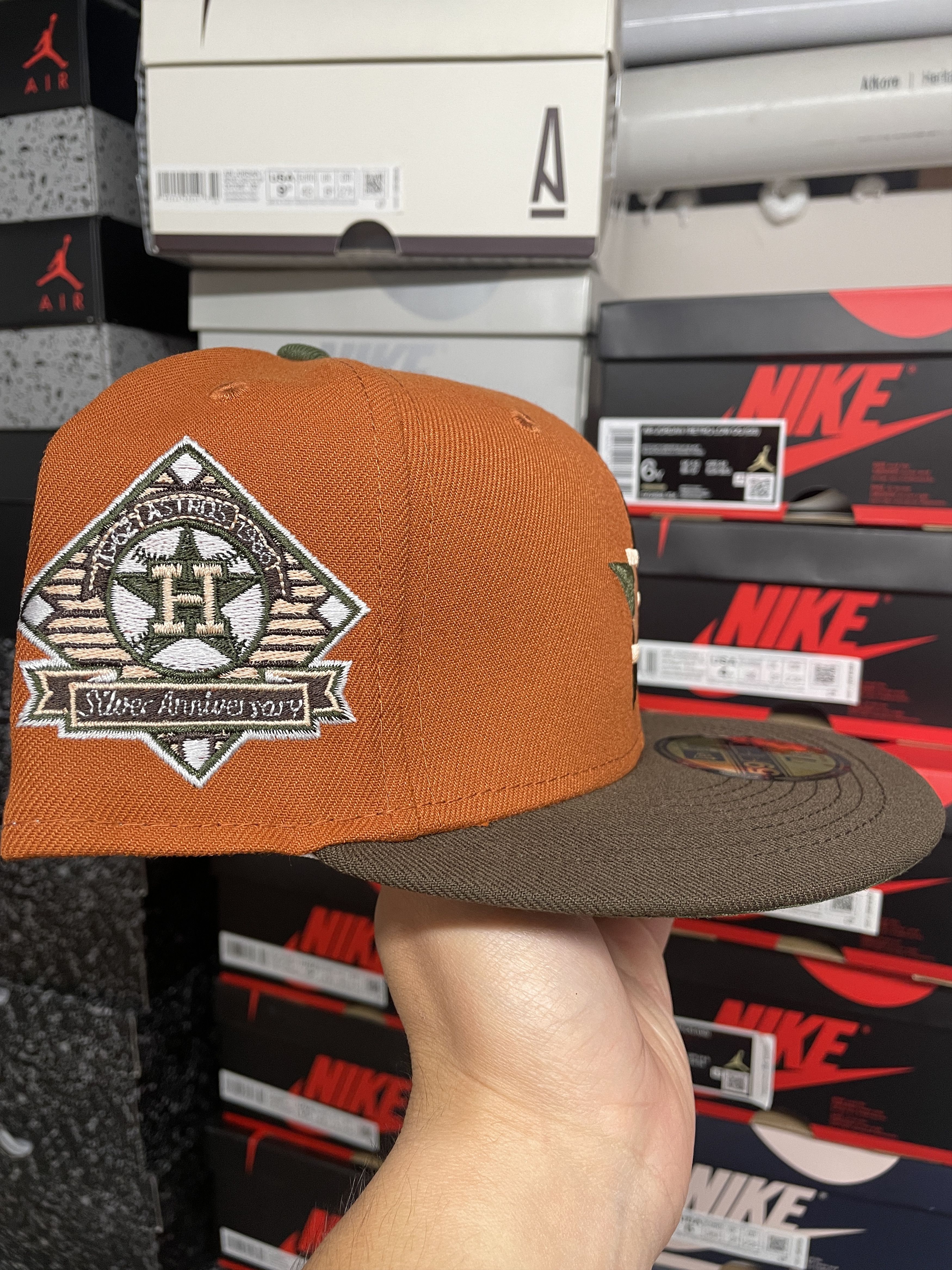 MLB × New Era 7 3/8 Rust Fall Brown Houston Astros Silver Anniversary Size ONE SIZE - 2 Thumbnail