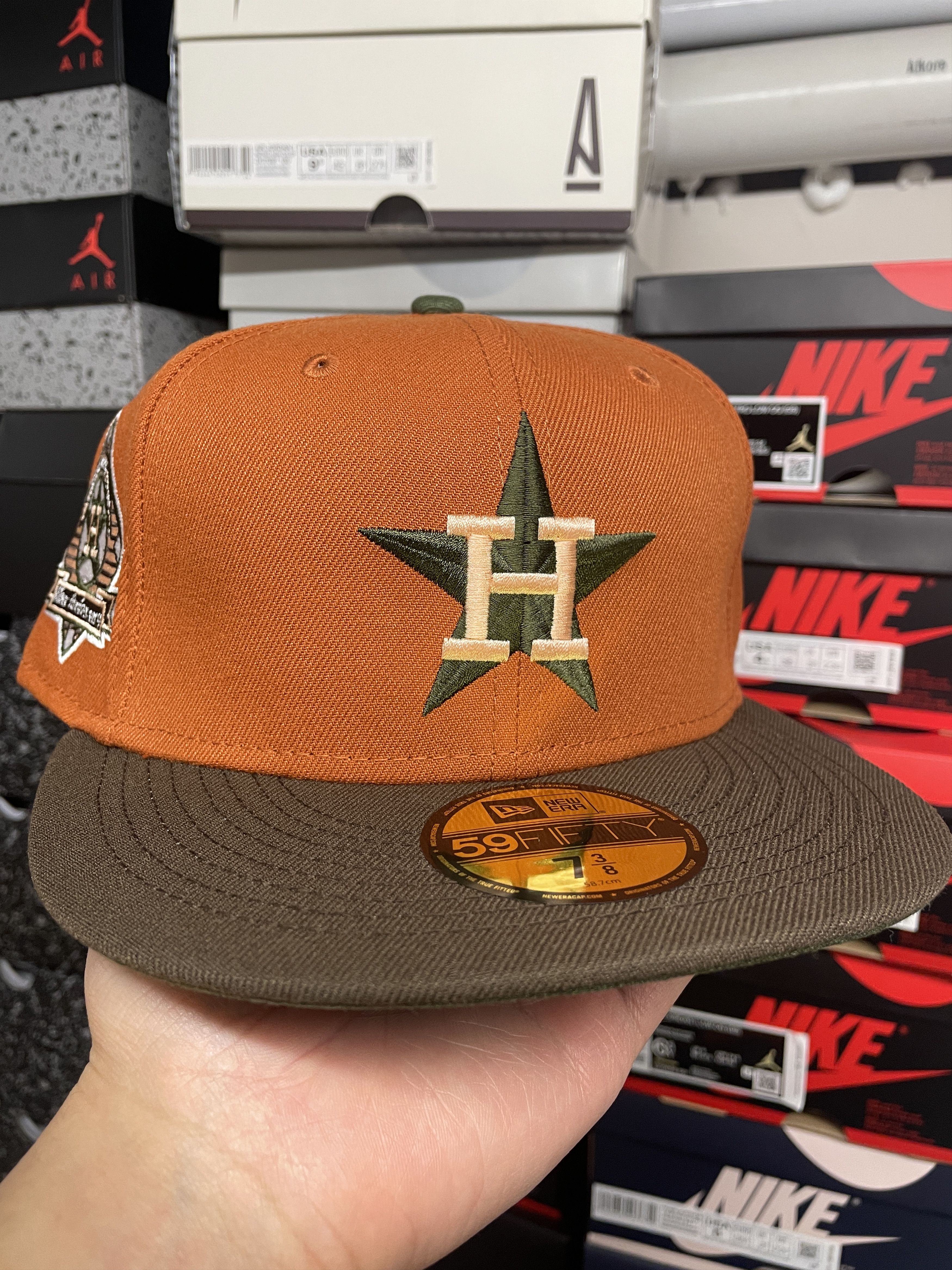 7 3/8 Rust Fall Brown Houston Astros Silver Anniversary