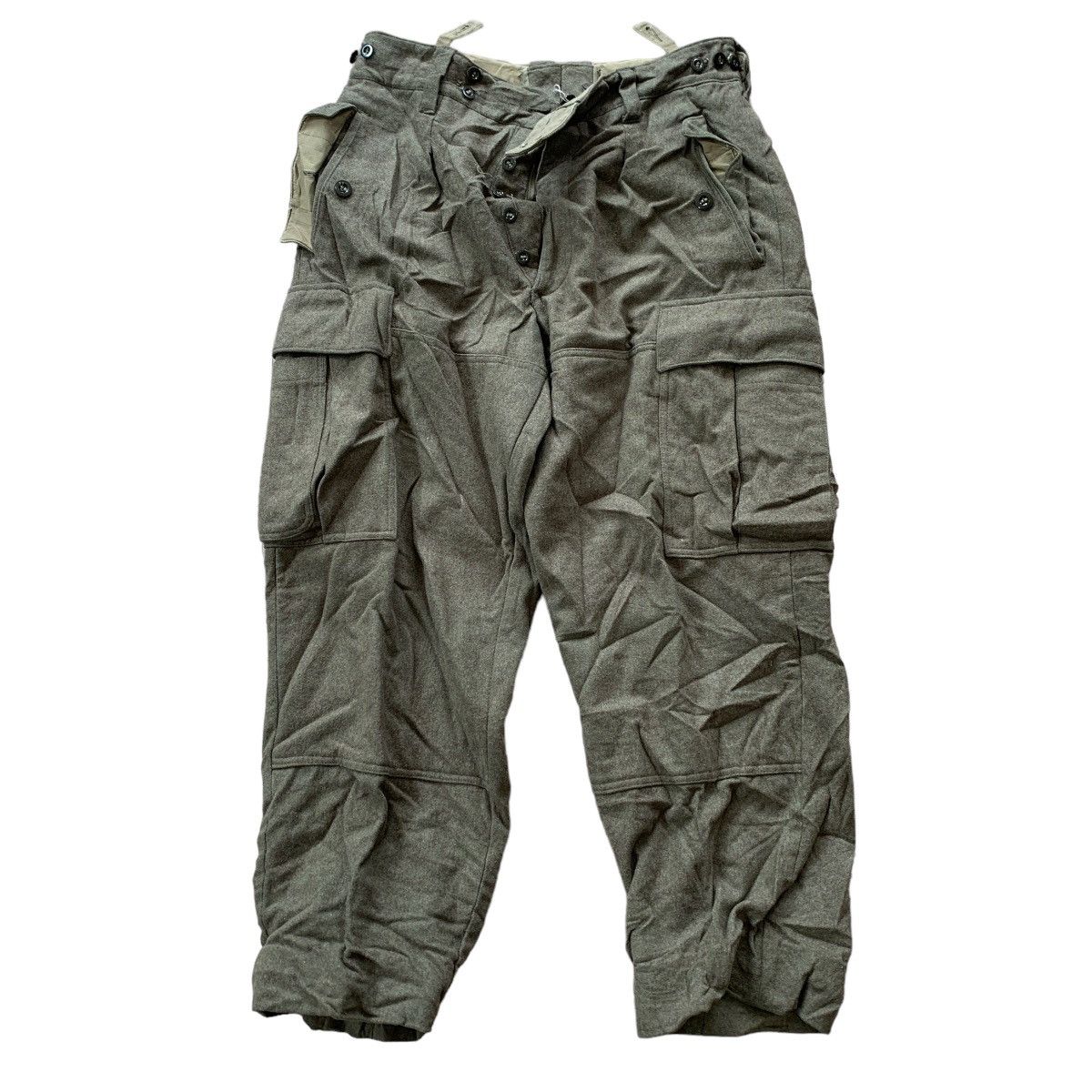 Vintage 1980s Wool German Military Cargo Pants | Grailed