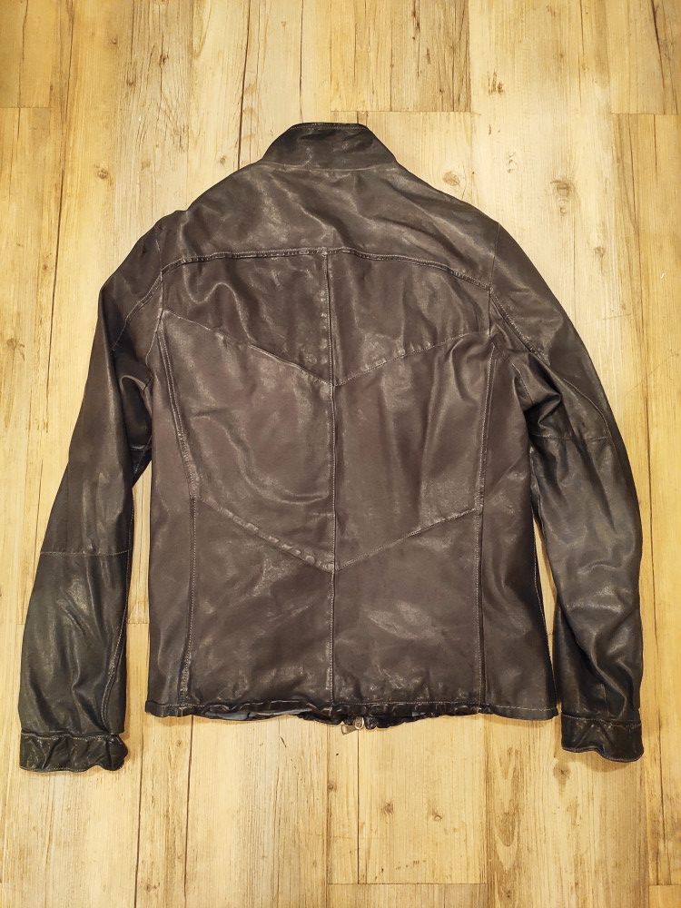 Giorgio Brato Washed leather biker jacket.Like GUIDI or Julius Size US M / EU 48-50 / 2 - 4 Thumbnail