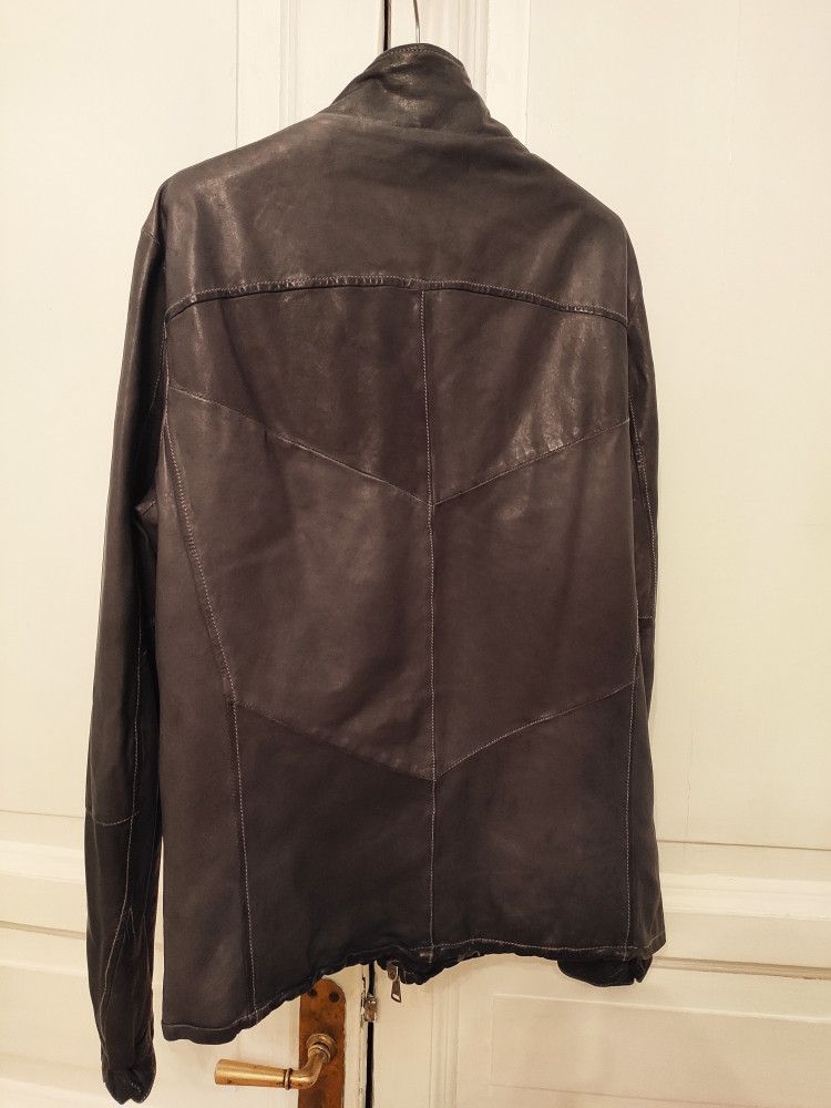 Giorgio Brato Washed leather biker jacket.Like GUIDI or Julius Size US M / EU 48-50 / 2 - 2 Thumbnail