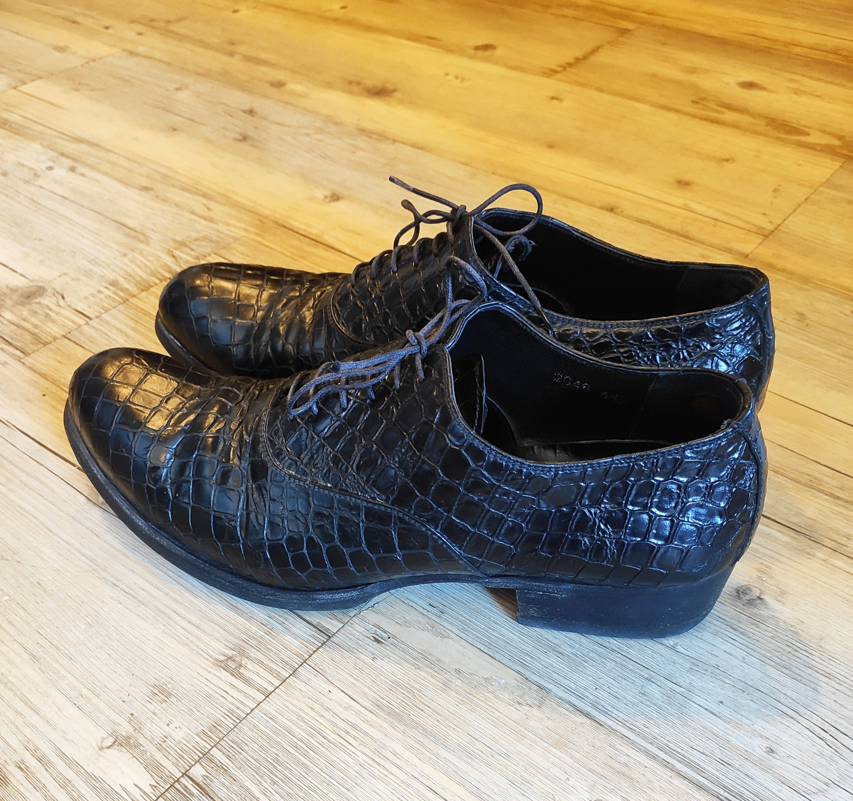 Gianni Barbato Burnt coco leather derbies.Like Saint Laurent or Guidi Size US 10.5 / EU 43-44 - 6 Thumbnail