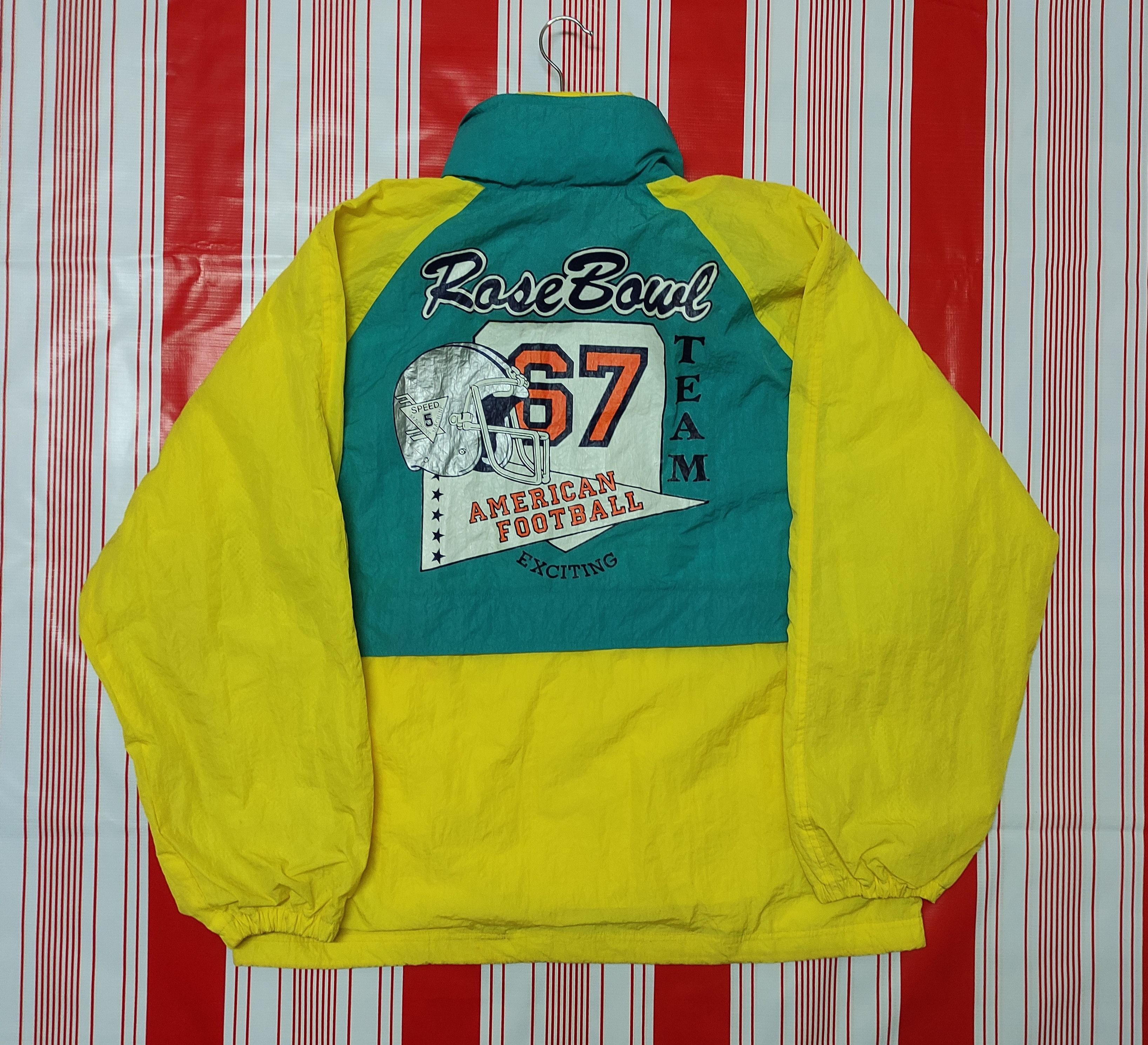 Vintage Vtg Rose Bowl team American FootballWindbreaker Size US M / EU 48-50 / 2 - 3 Thumbnail