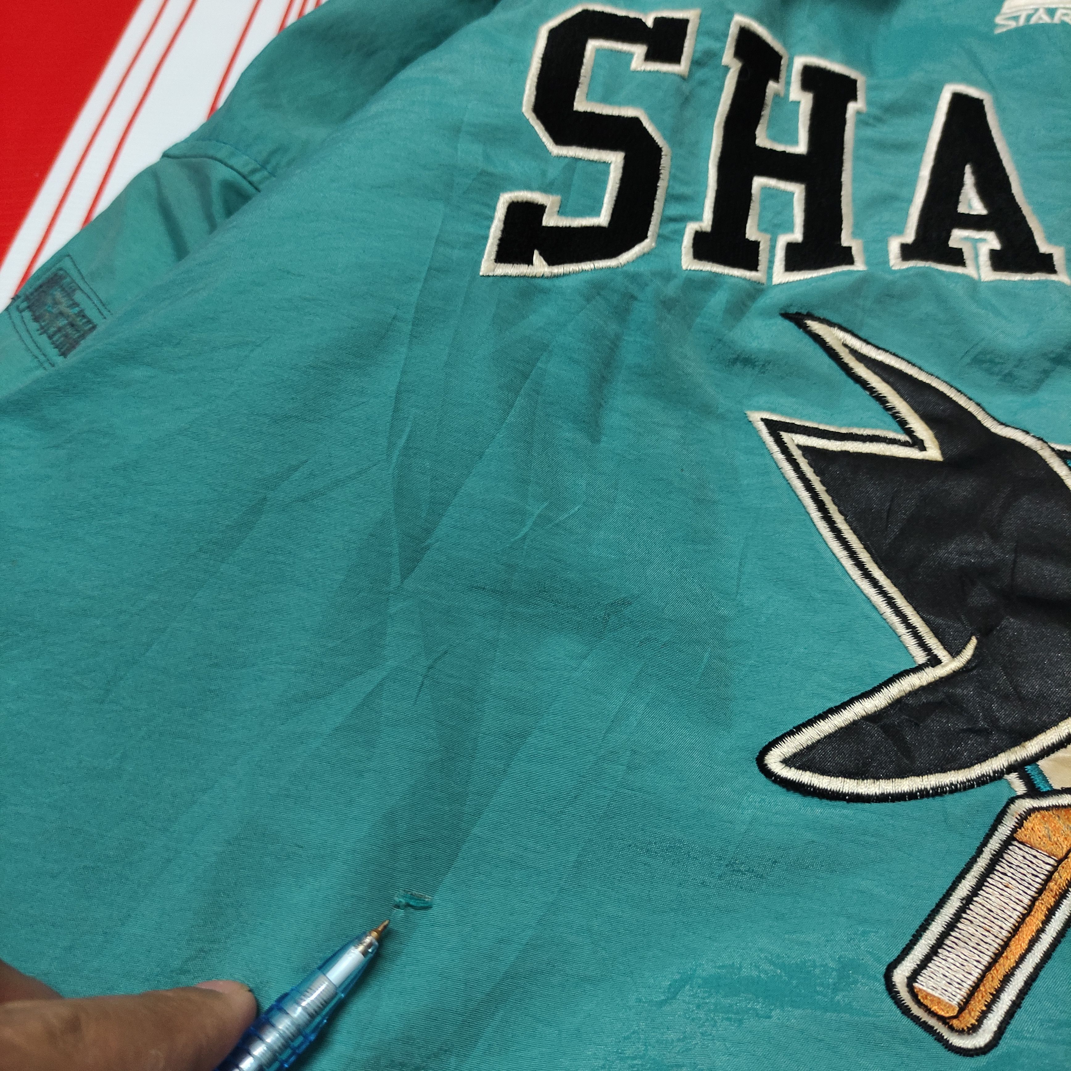 Starter × Vintage Vintage San Jose Sharks starter Jacket Size US XL / EU 56 / 4 - 8 Thumbnail