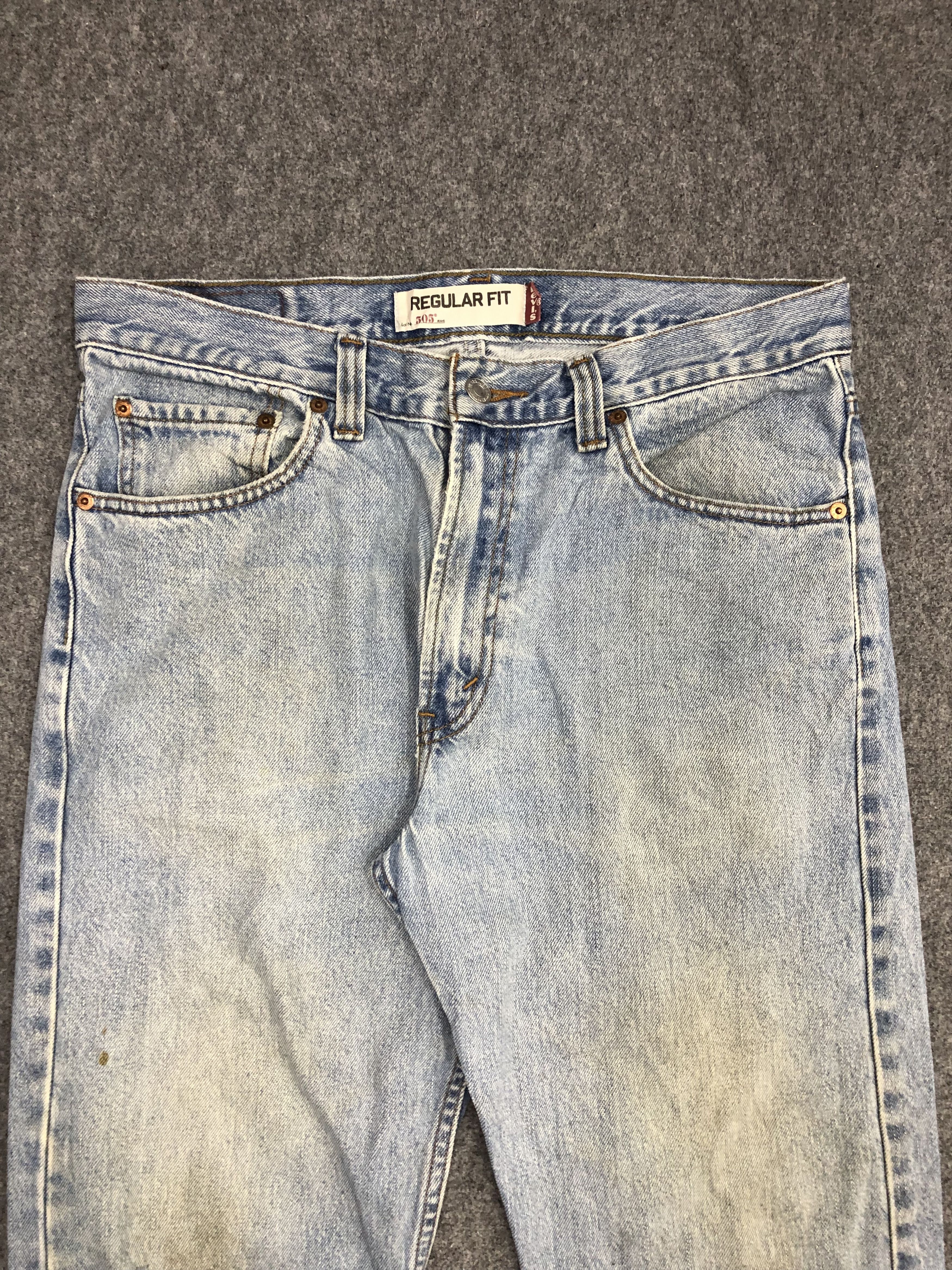 Levi's × Vintage Vintage Levis 505 Light Wash Jeans DP0993 Size US 34 / EU 50 - 2 Thumbnail