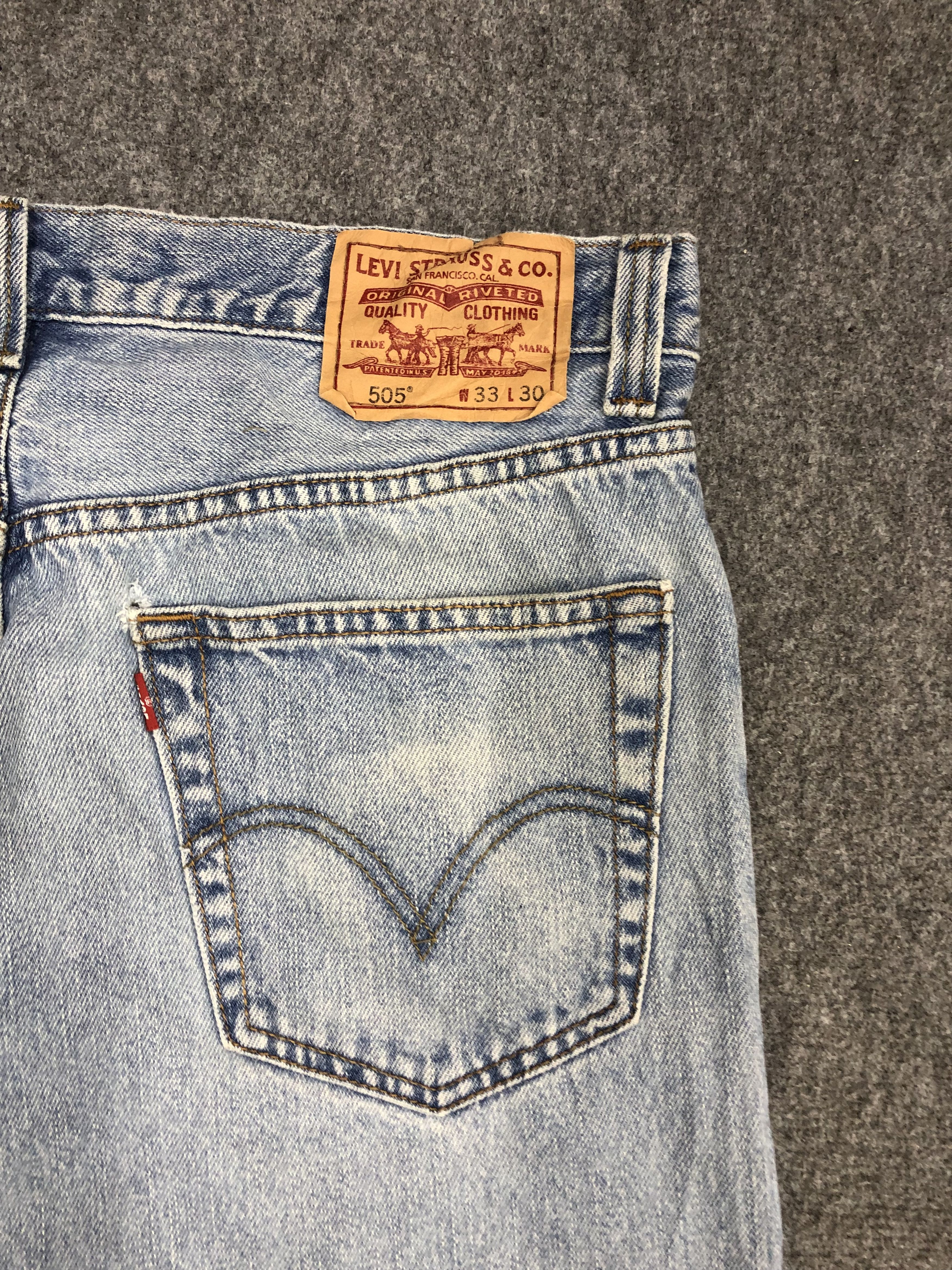Levi's × Vintage Vintage Levis 505 Light Wash Jeans DP0993 Size US 34 / EU 50 - 12 Thumbnail