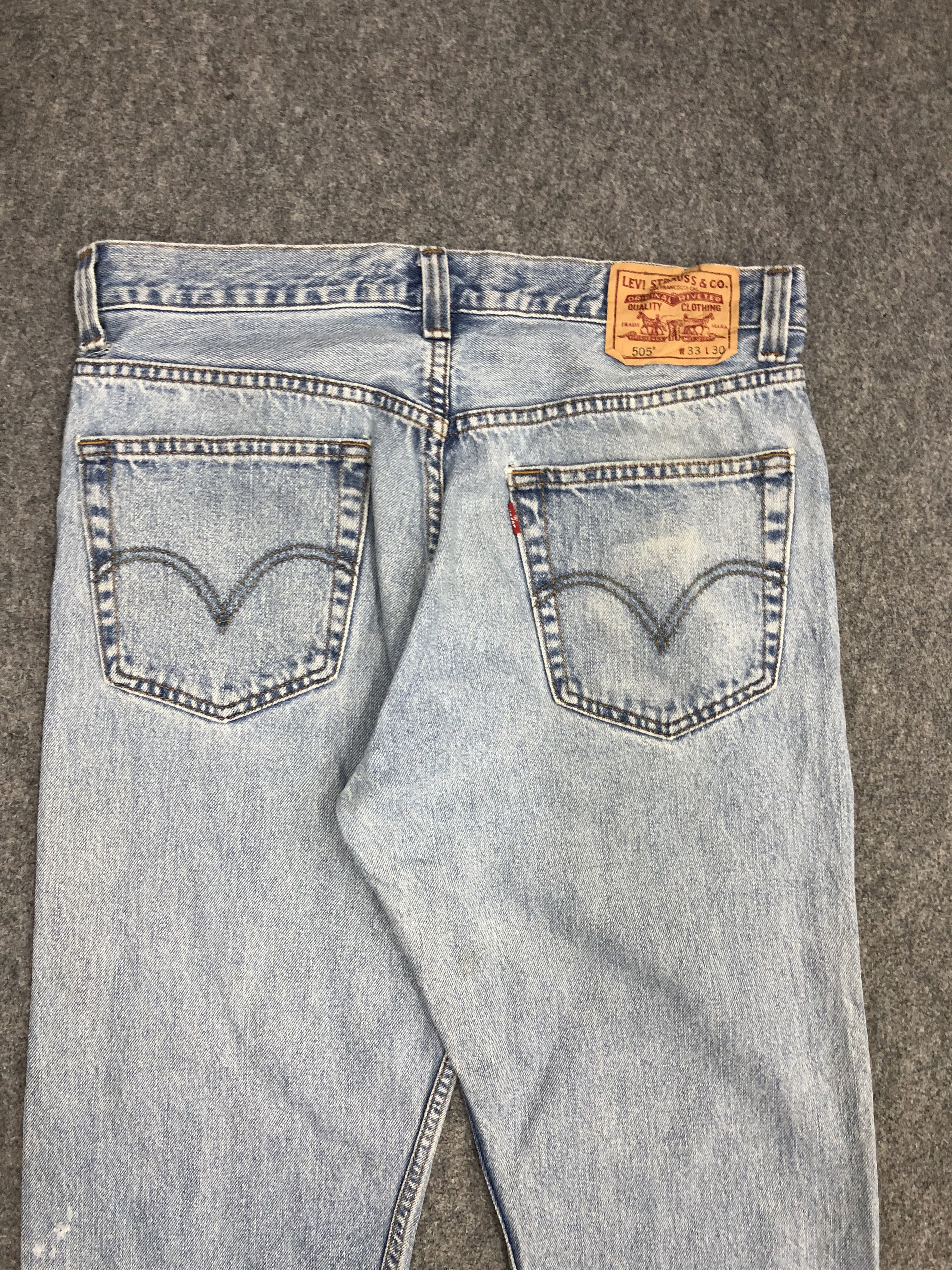 Levi's × Vintage Vintage Levis 505 Light Wash Jeans DP0993 Size US 34 / EU 50 - 4 Thumbnail