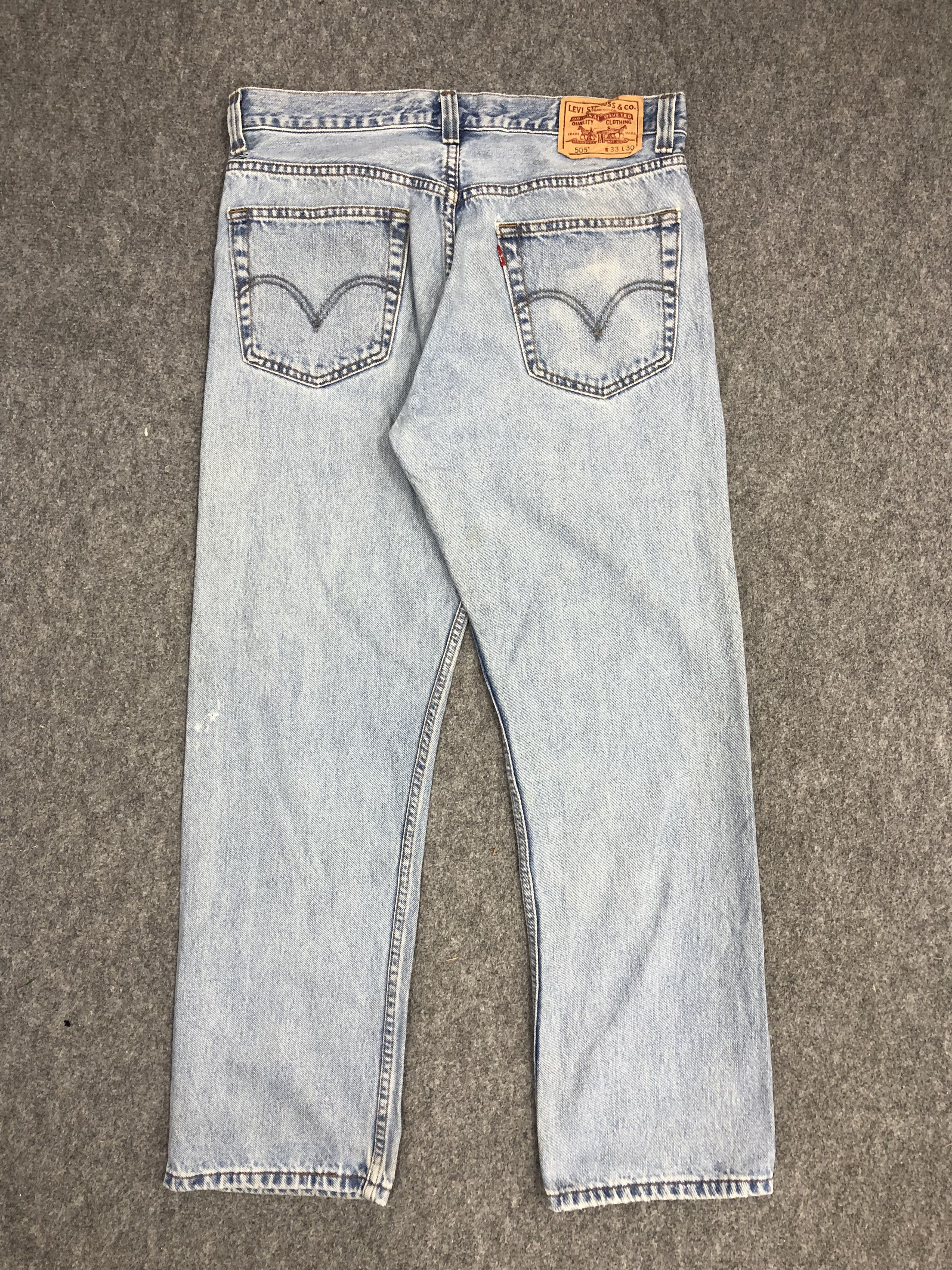 Levi's × Vintage Vintage Levis 505 Light Wash Jeans DP0993 Size US 34 / EU 50 - 3 Thumbnail