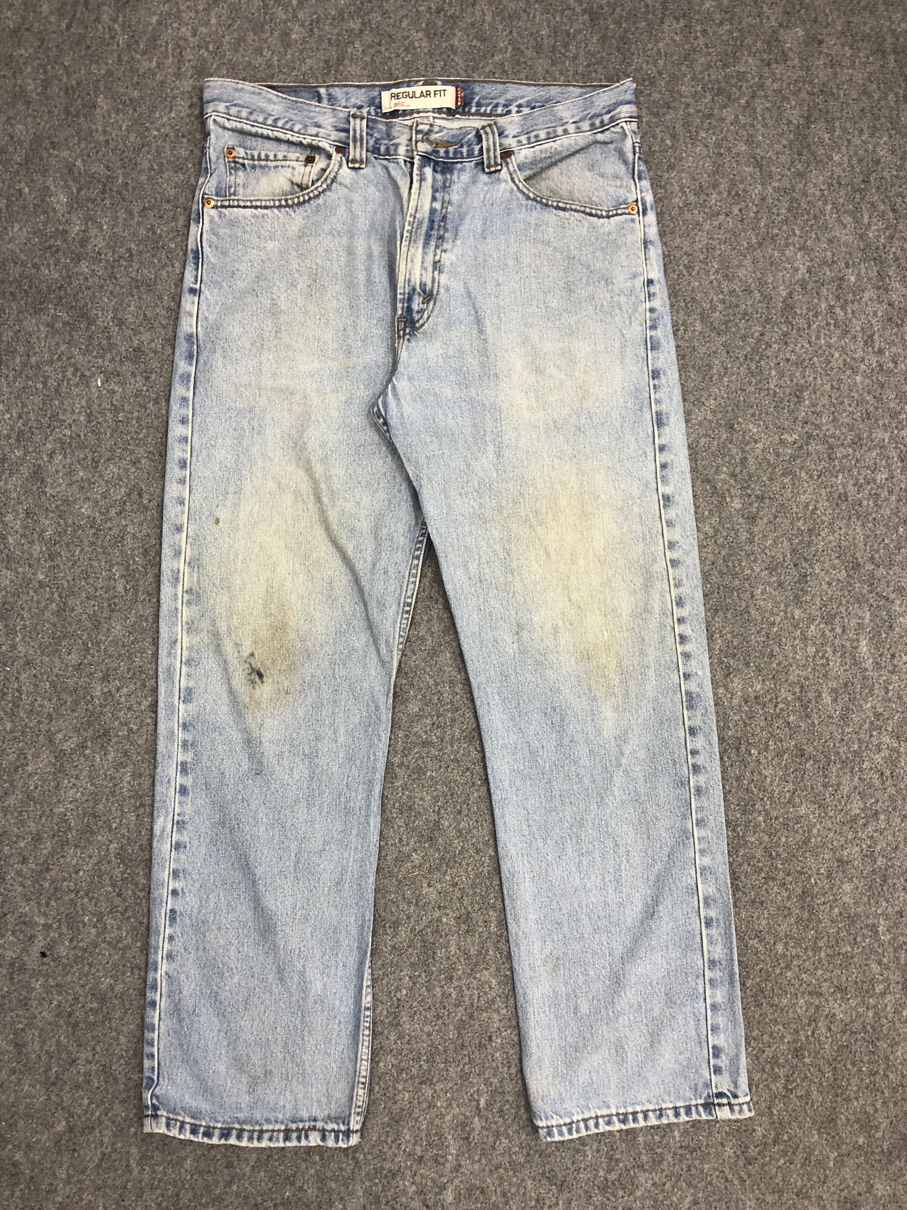Levi's × Vintage Vintage Levis 505 Light Wash Jeans DP0993 Size US 34 / EU 50 - 1 Thumbnail
