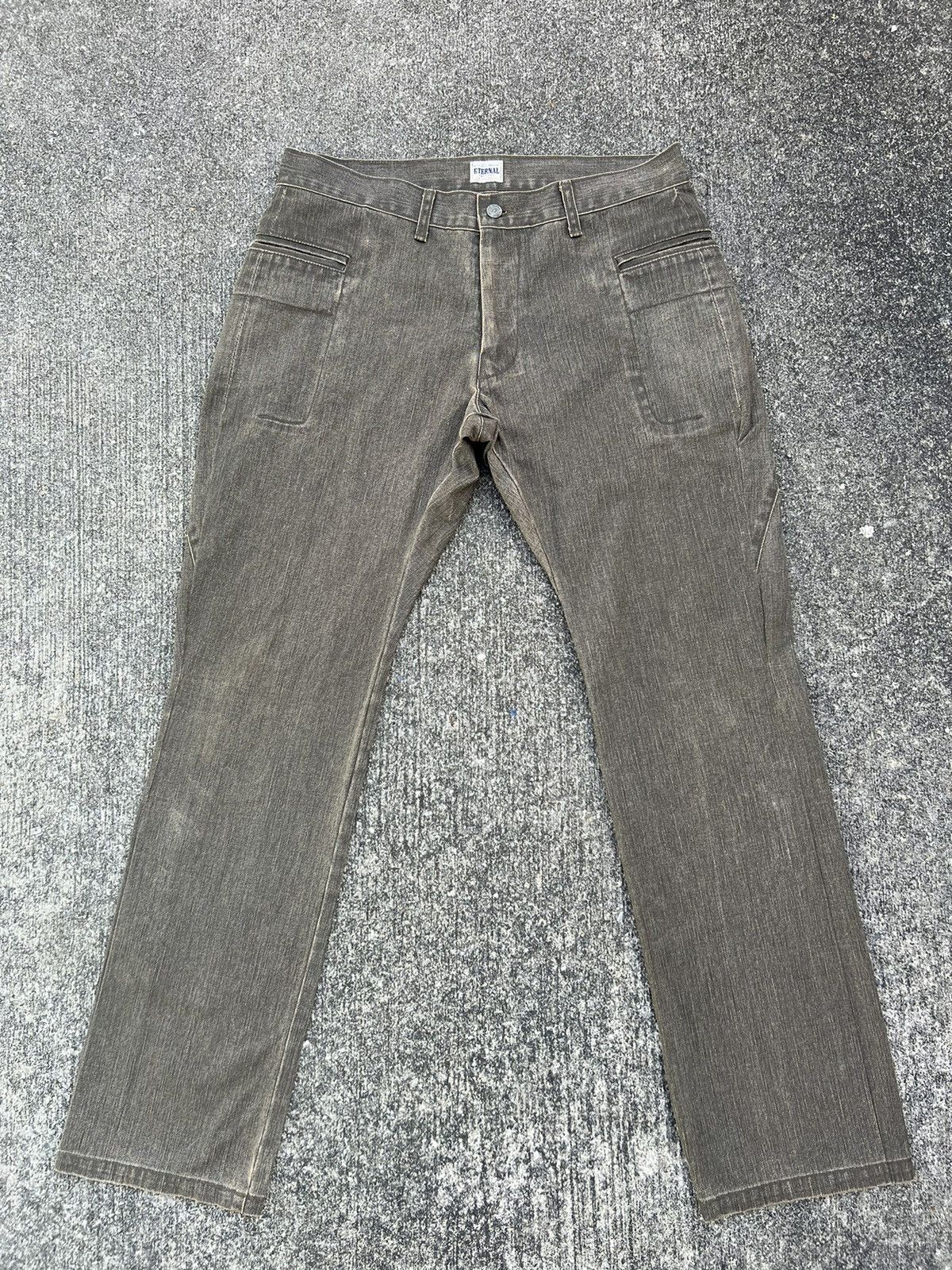 Eternal Vintage Eternal Japan Faded Waxed Cargo Trouser Pant Size US 34 / EU 50 - 1 Thumbnail