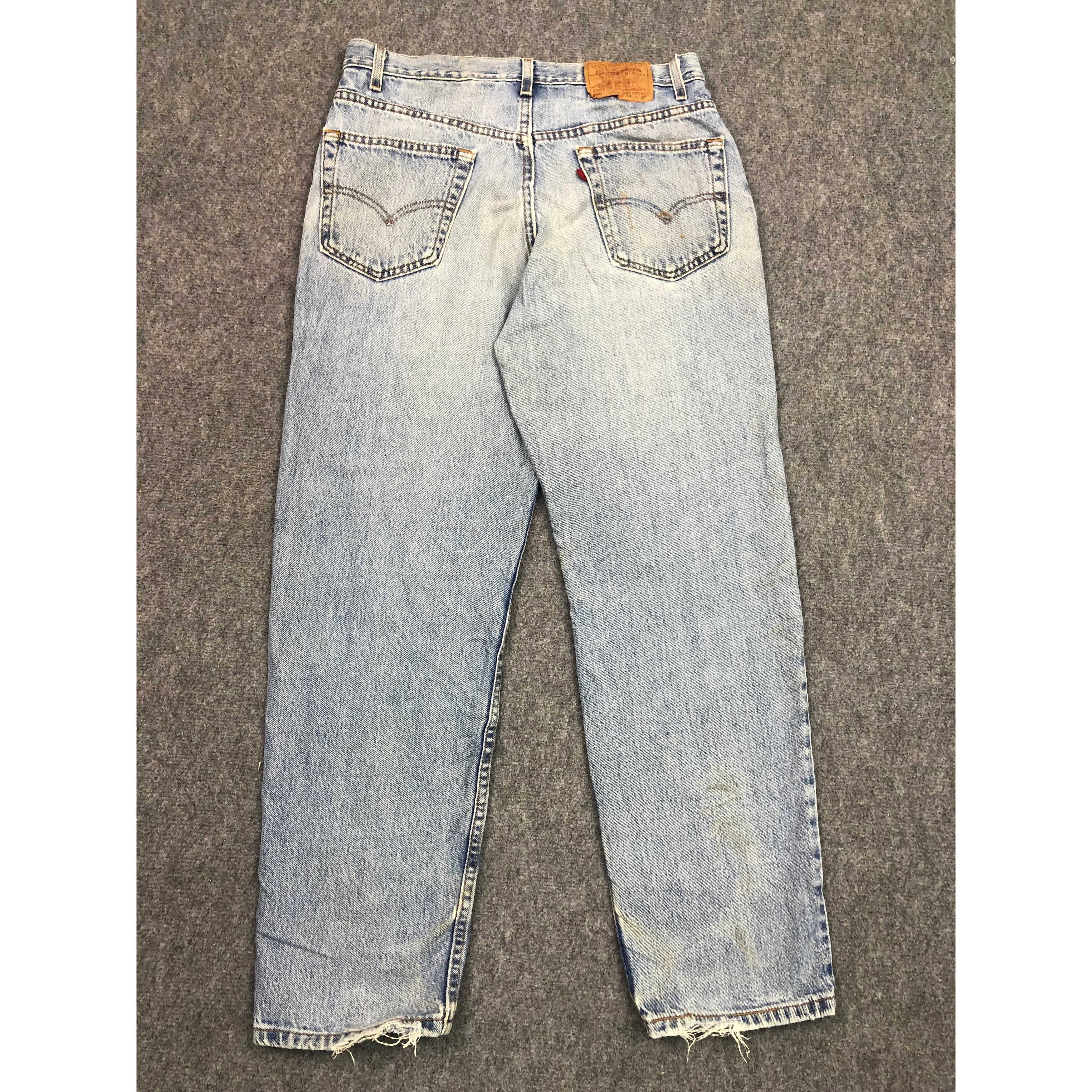 Levi's × Vintage Vintage 90s Sun Faded Levis 550 Jeans Lightwash DP0532 Size US 34 / EU 50 - 2 Thumbnail