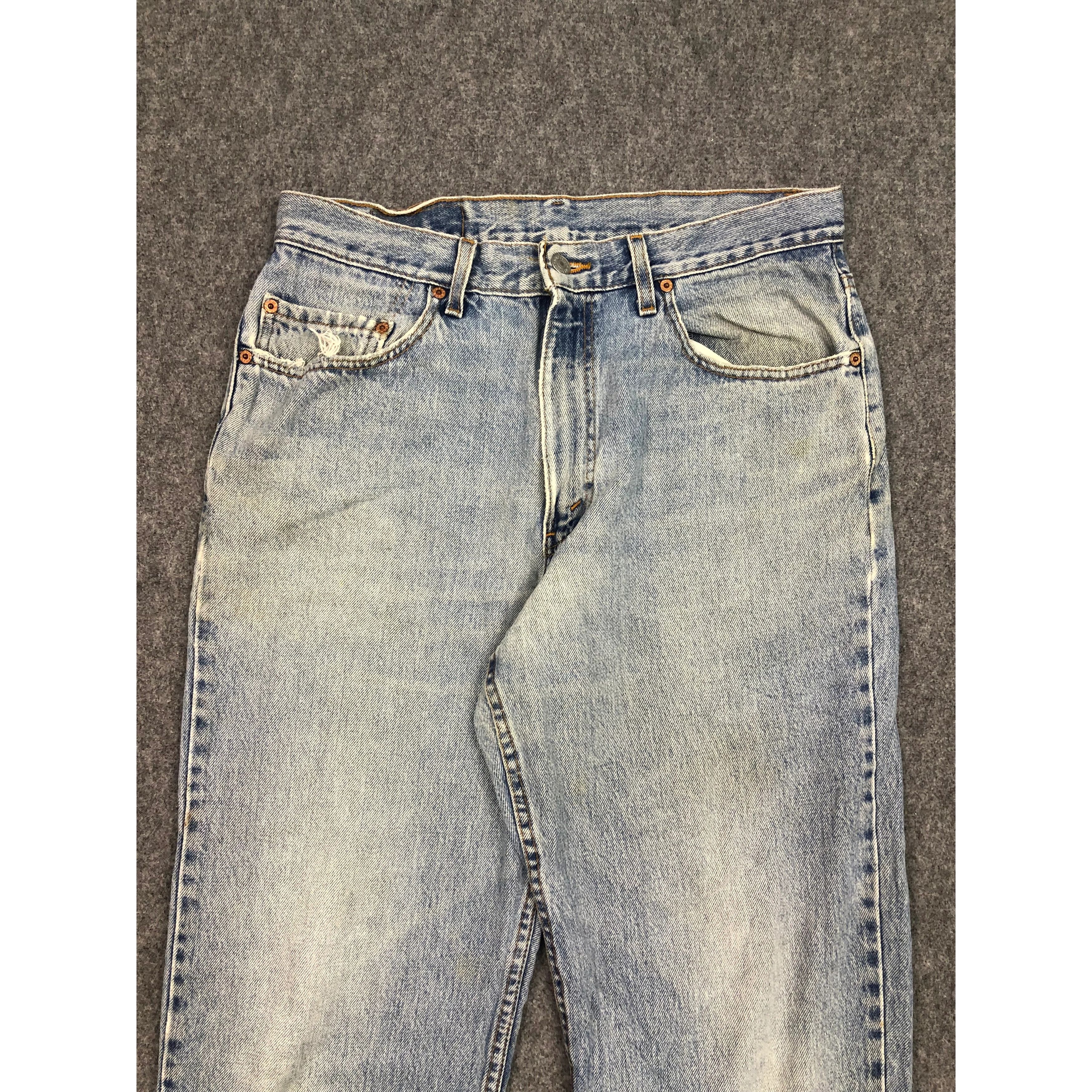 Levi's × Vintage Vintage 90s Sun Faded Levis 550 Jeans Lightwash DP0532 Size US 34 / EU 50 - 3 Thumbnail