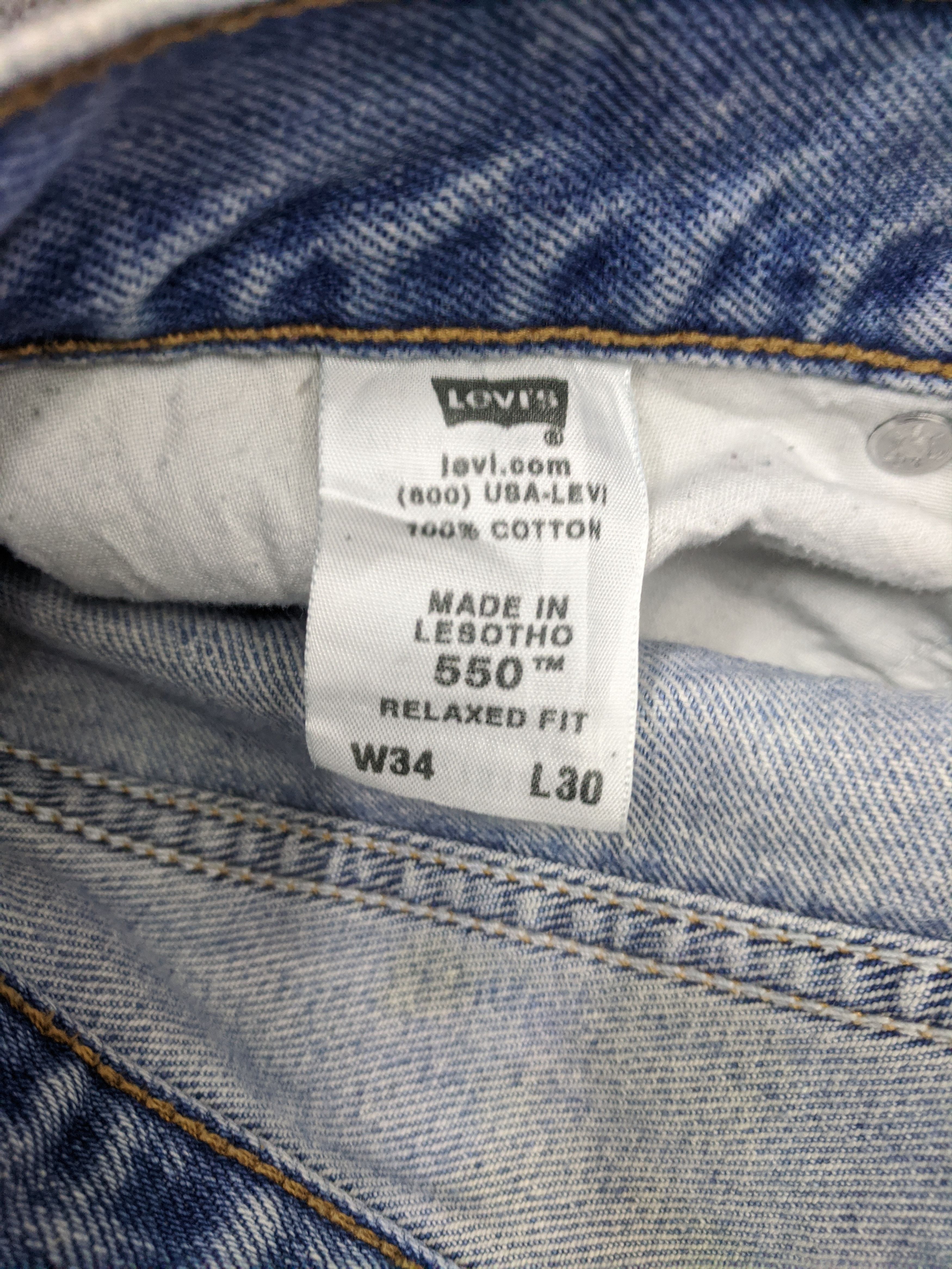 Levi's × Vintage Vintage Levis 550 Jeans DP0740 Size US 34 / EU 50 - 6 Thumbnail