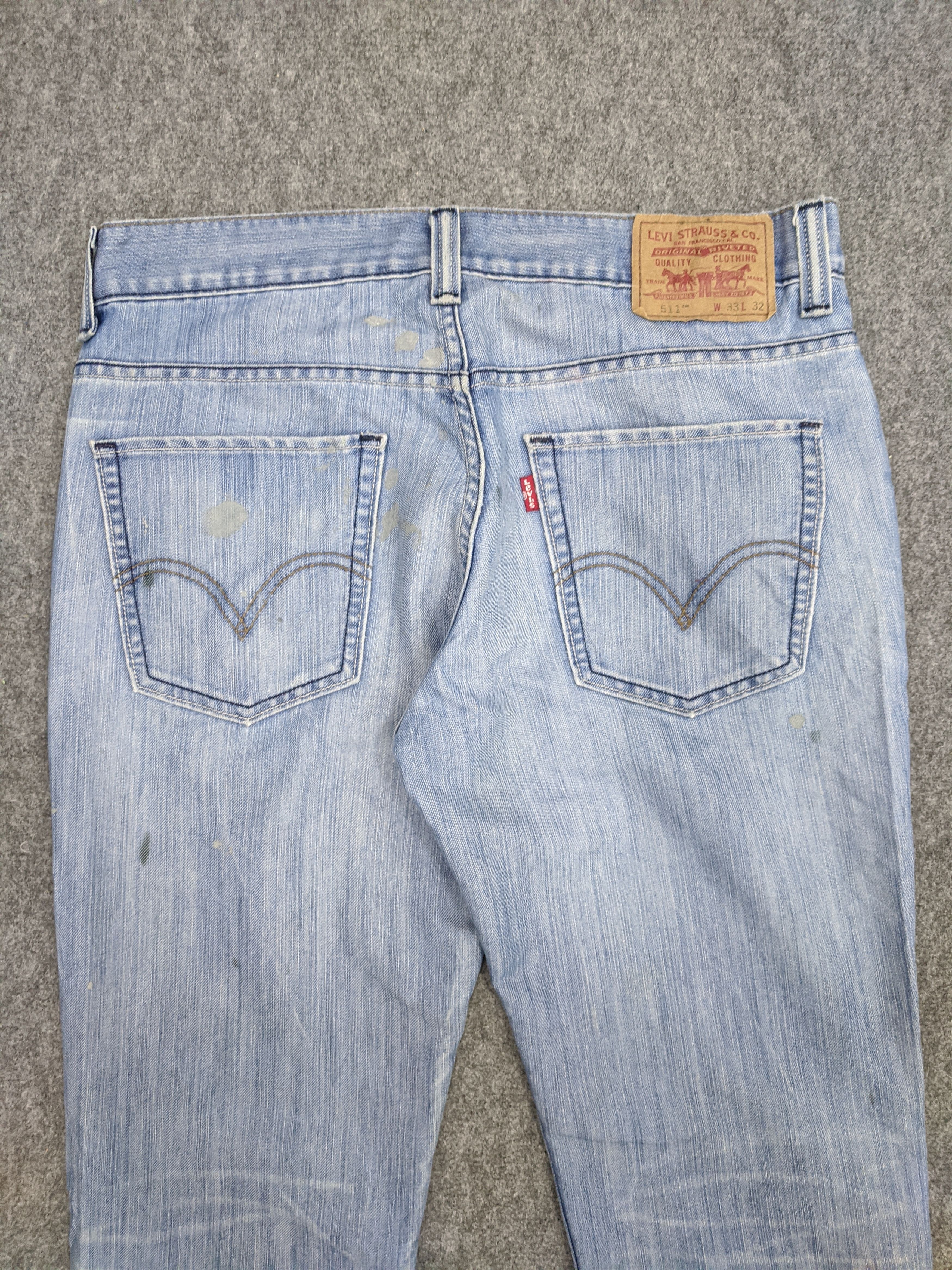 Levi's × Vintage Vintage Levis 511 Lightwash Jeans DP0766 Size US 34 / EU 50 - 4 Thumbnail