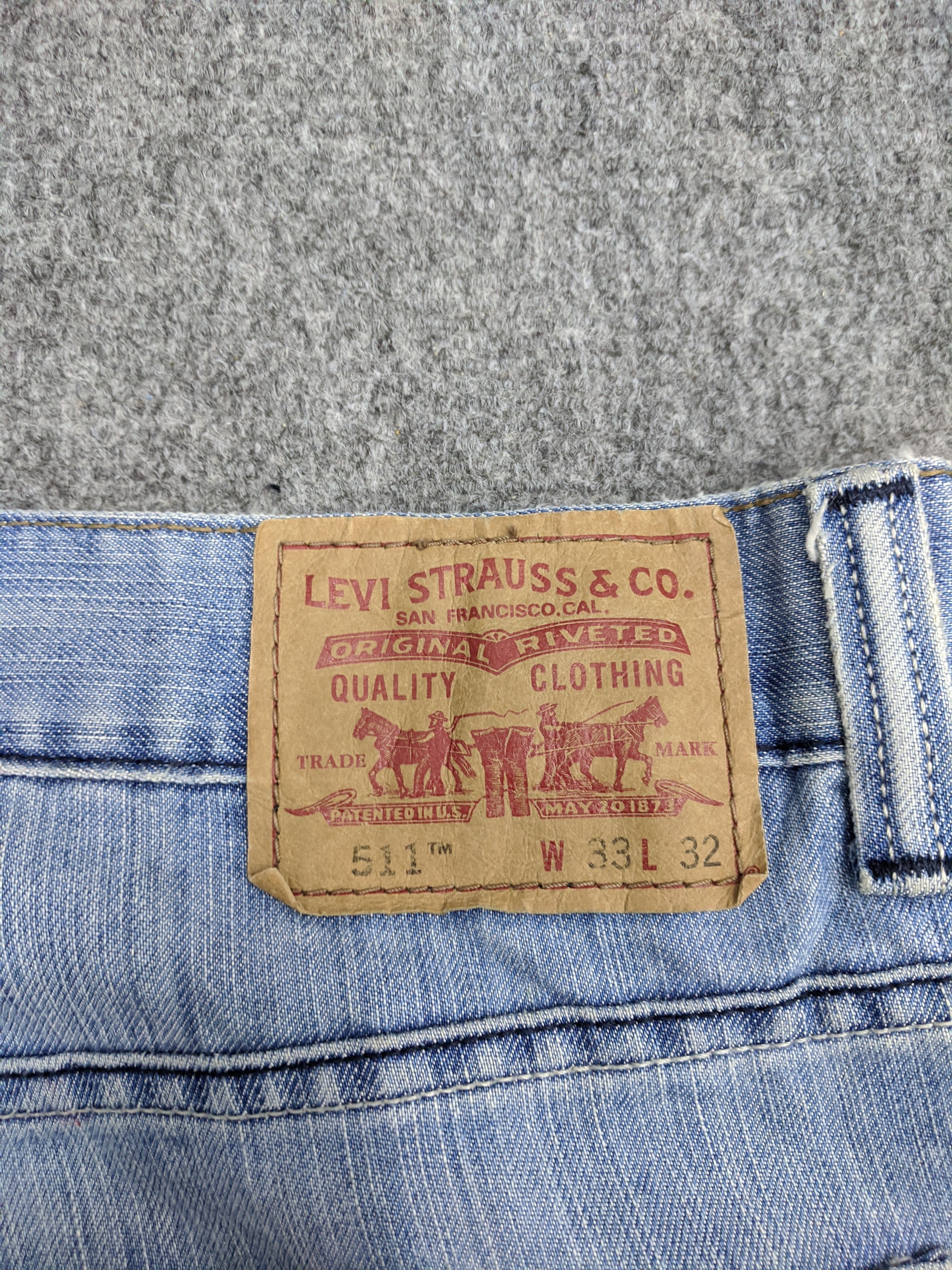 Levi's × Vintage Vintage Levis 511 Lightwash Jeans DP0766 Size US 34 / EU 50 - 5 Thumbnail