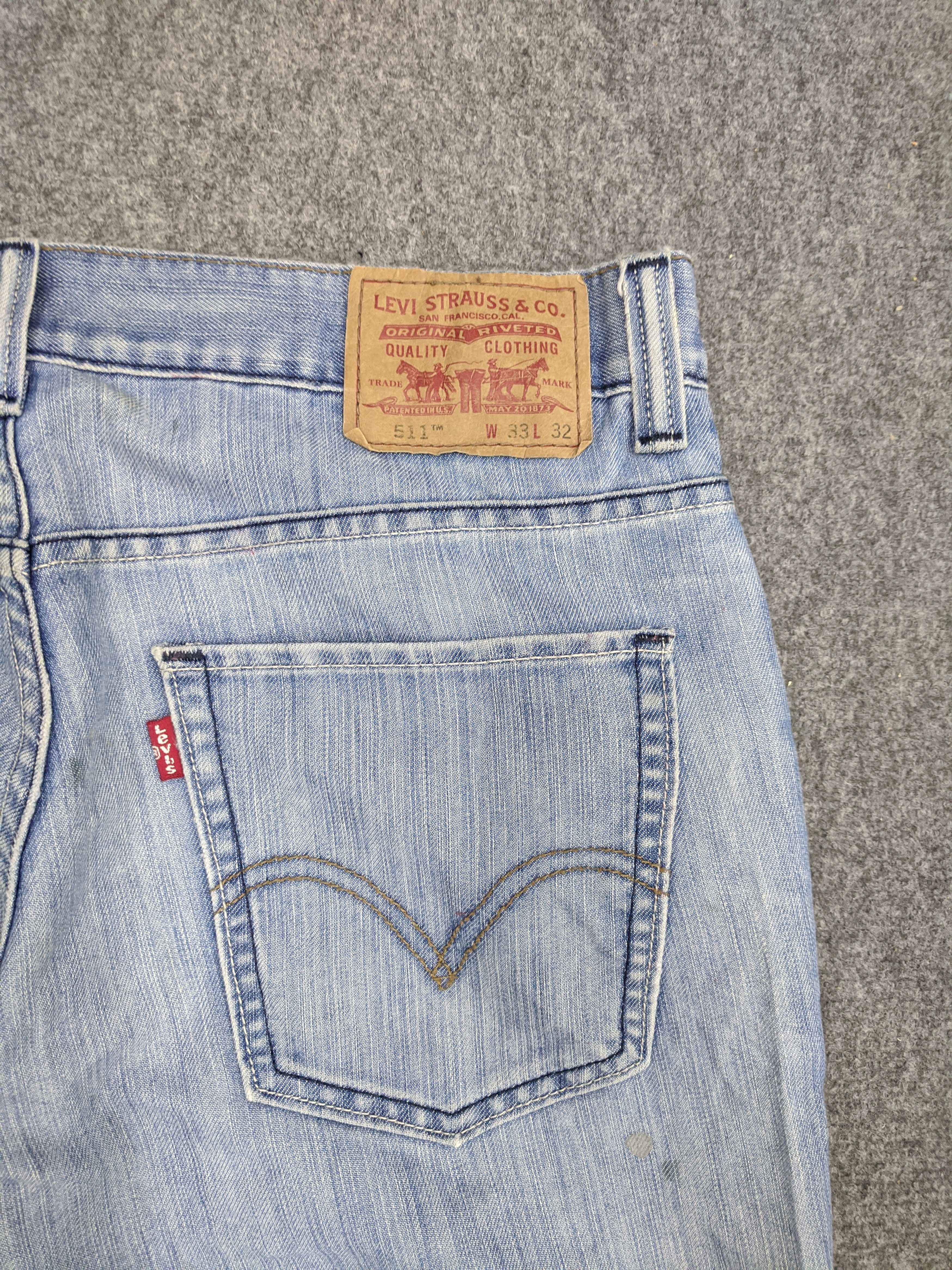 Levi's × Vintage Vintage Levis 511 Lightwash Jeans DP0766 Size US 34 / EU 50 - 12 Thumbnail